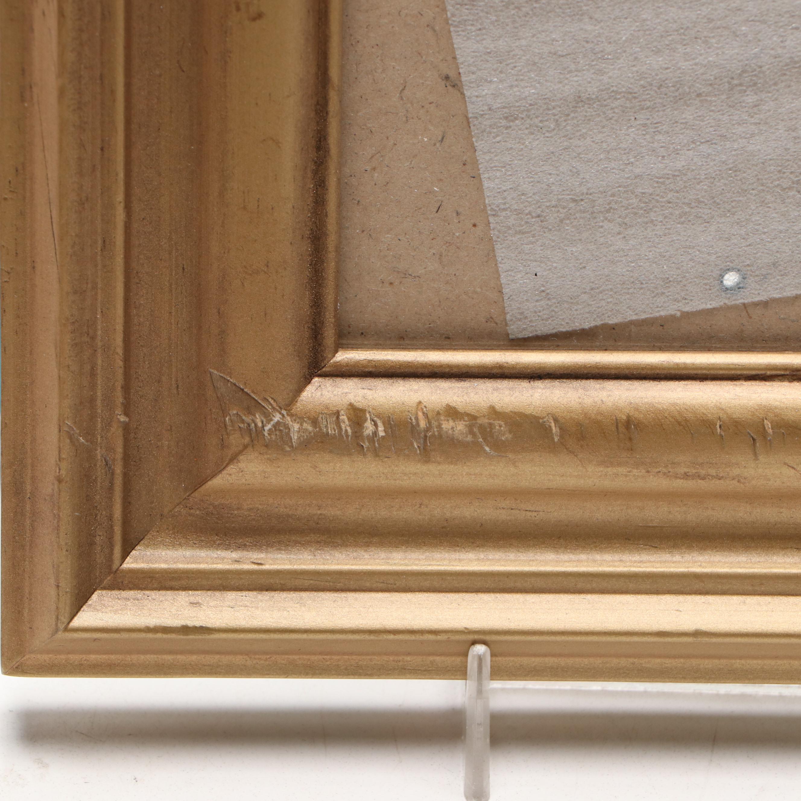 Contemporary Pink, Blue and Gold Finished Picture Frames