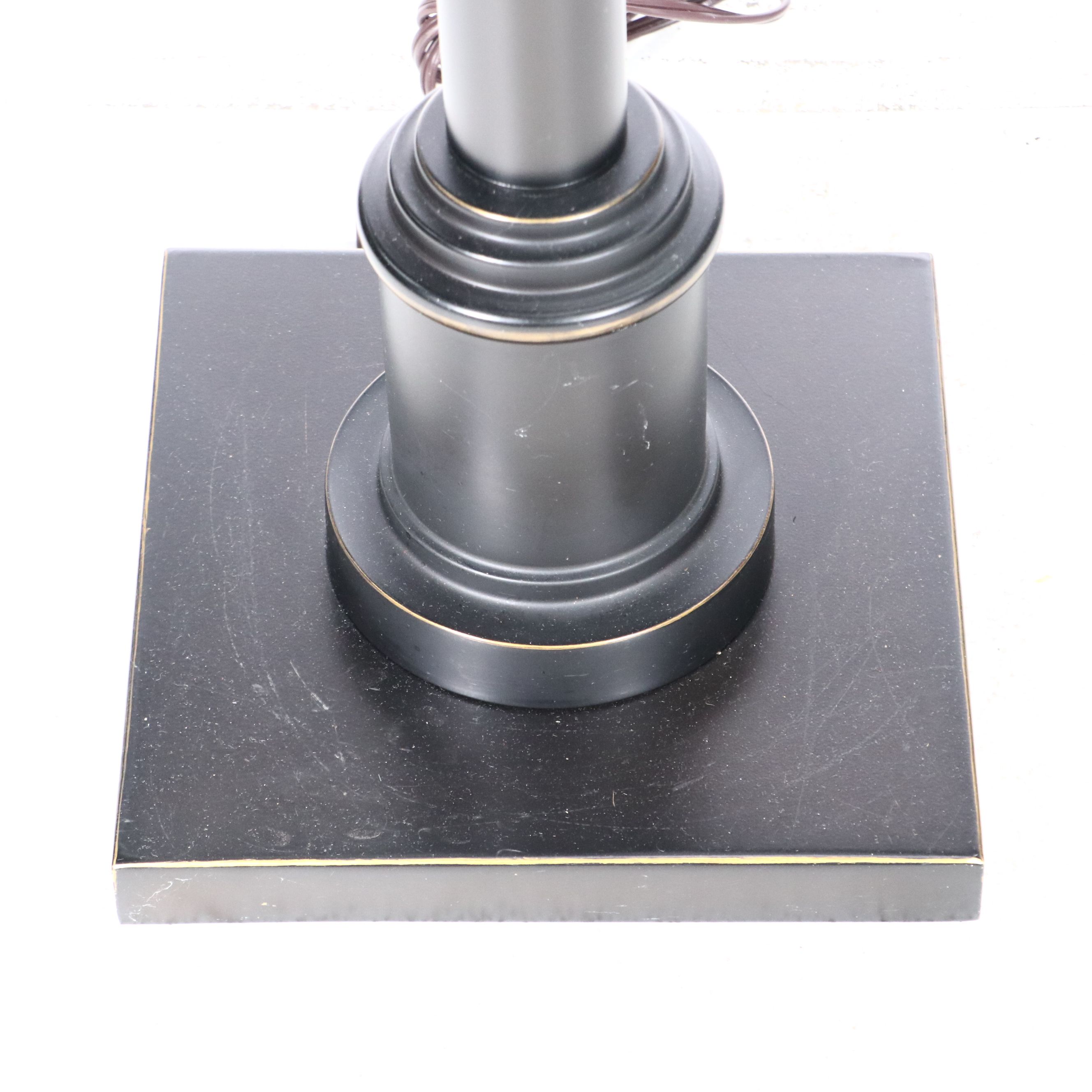 Contemporary Bronzed Finish Floor Lamp