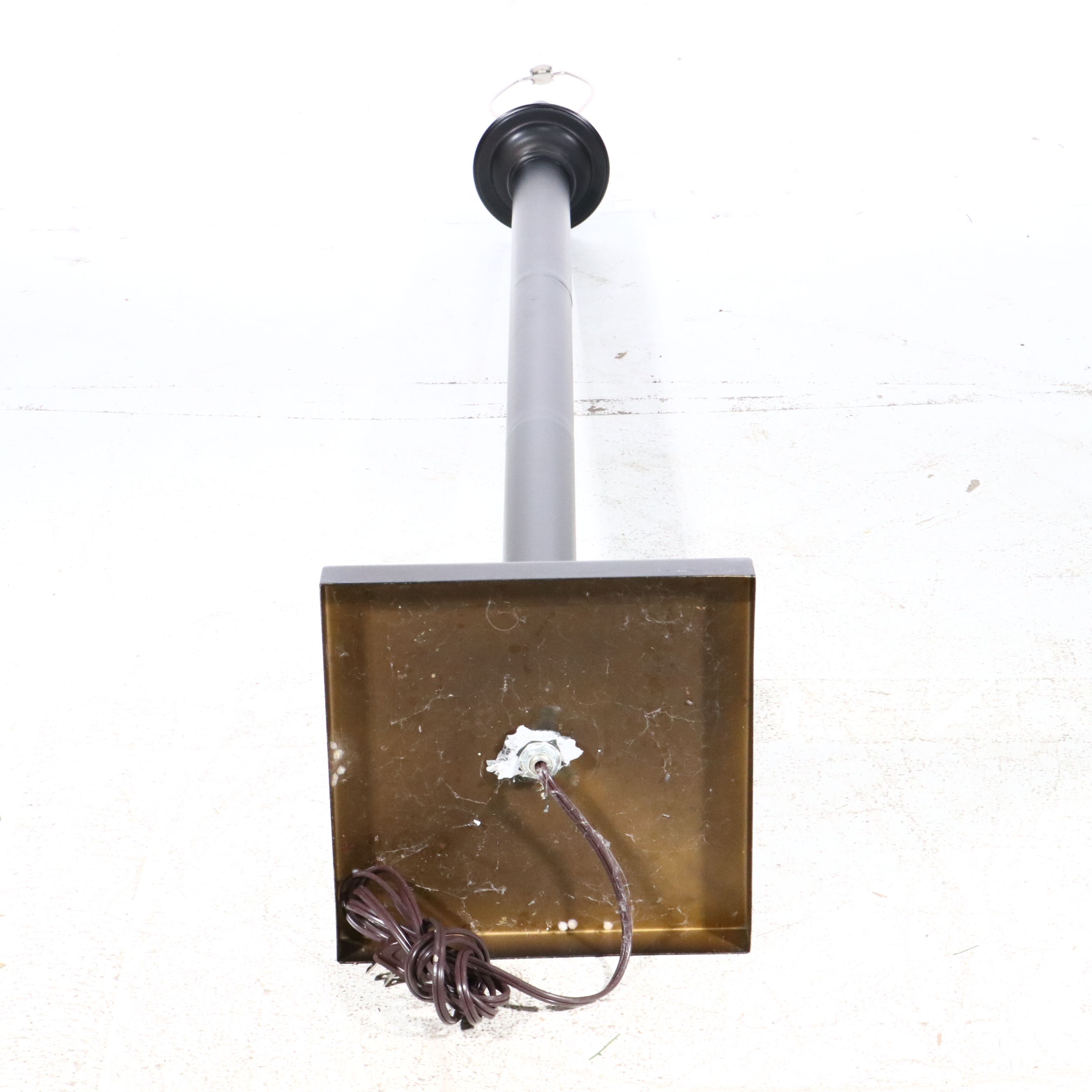 Contemporary Bronzed Finish Floor Lamp