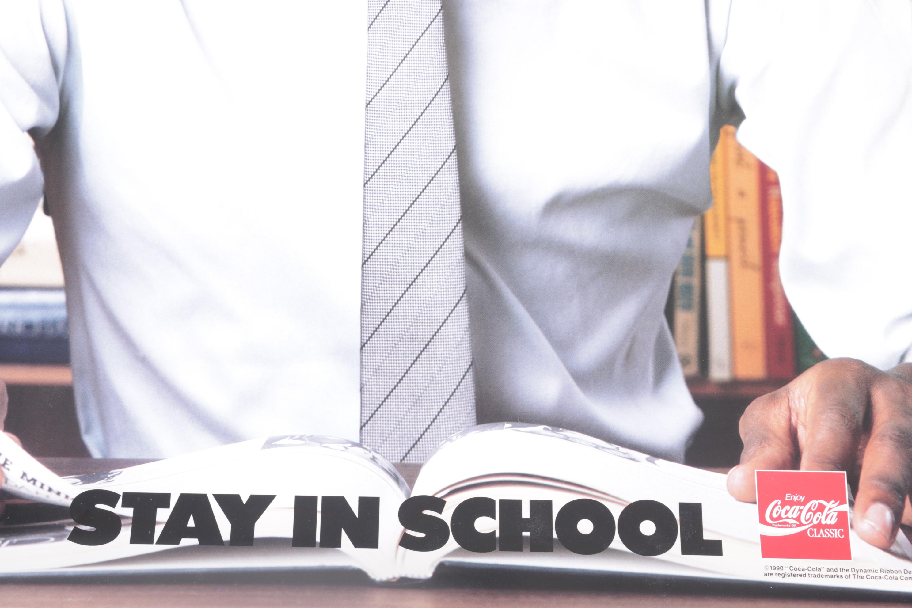 Michael Jordan "Stay in School" Inspirational Posters, 1990