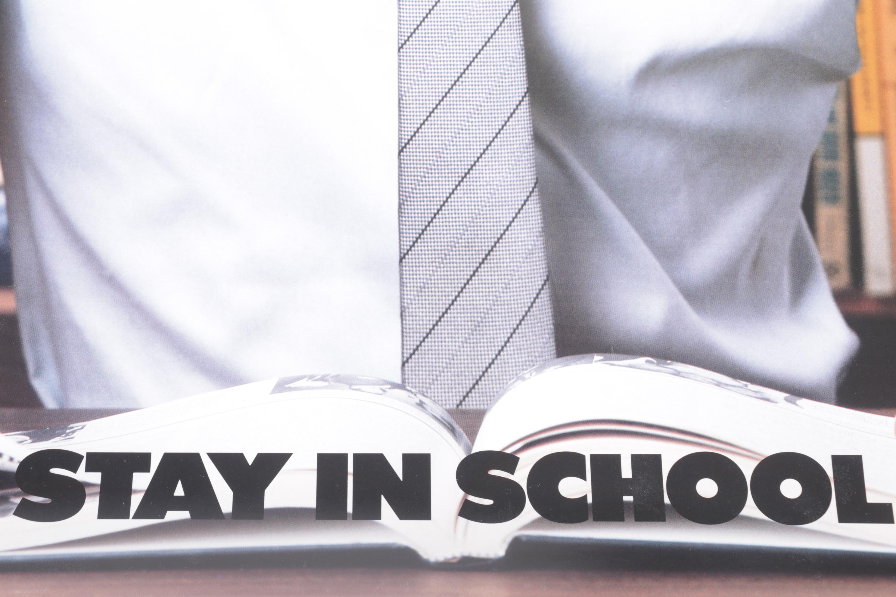 Michael Jordan "Stay in School" Inspirational Posters, 1990