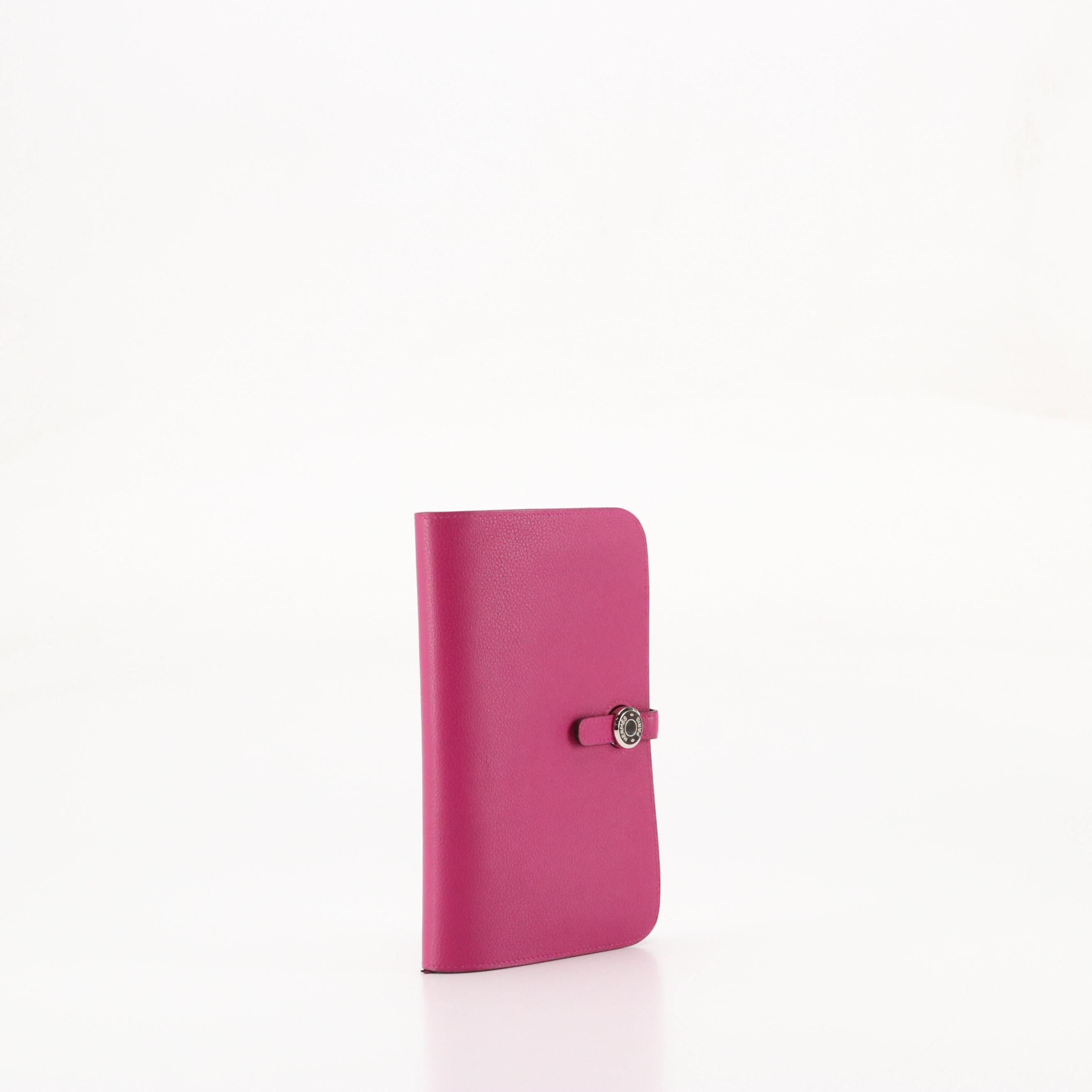 Hermès Dogon Duo GM Bifold Wallet in Clemence Leather