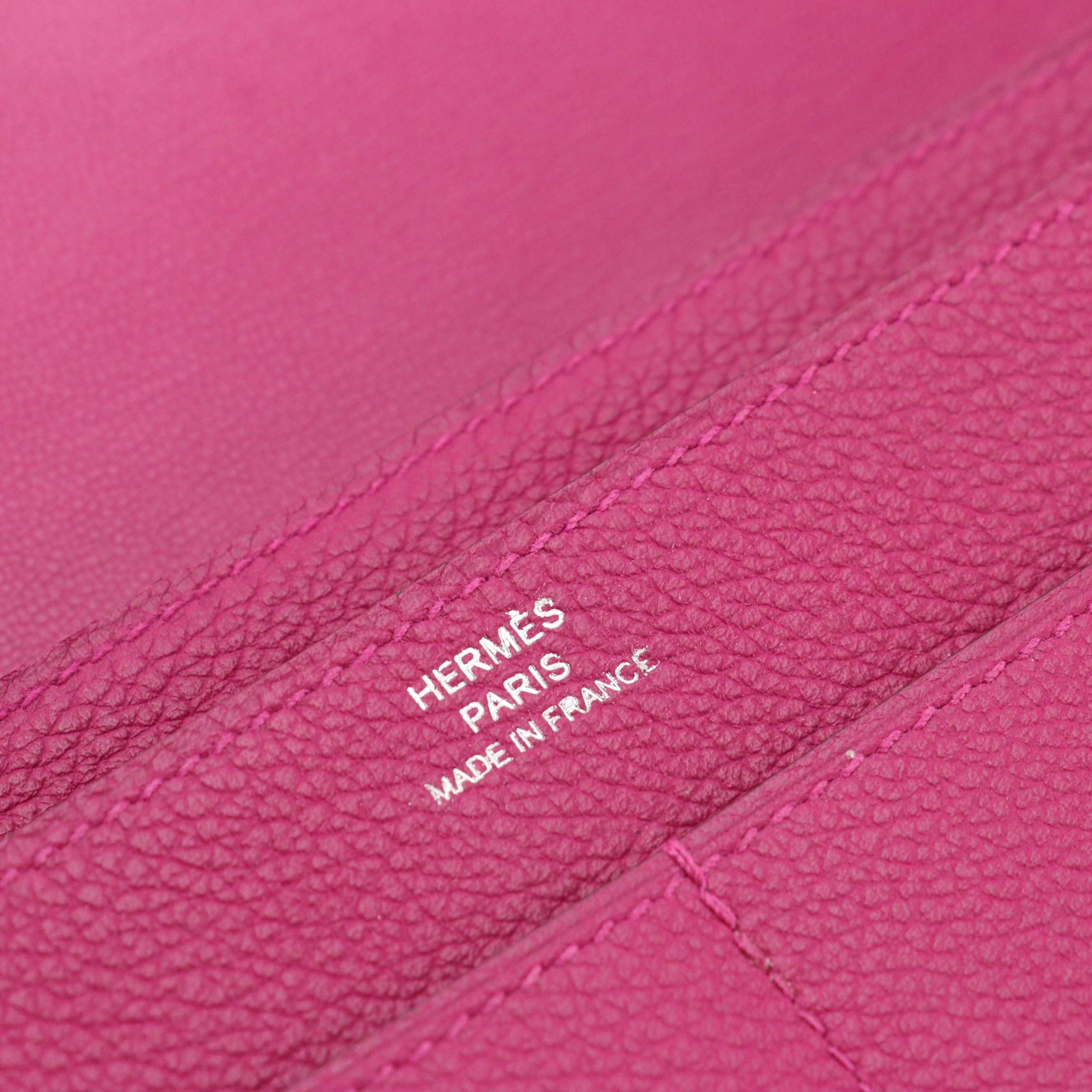 Hermès Dogon Duo GM Bifold Wallet in Clemence Leather