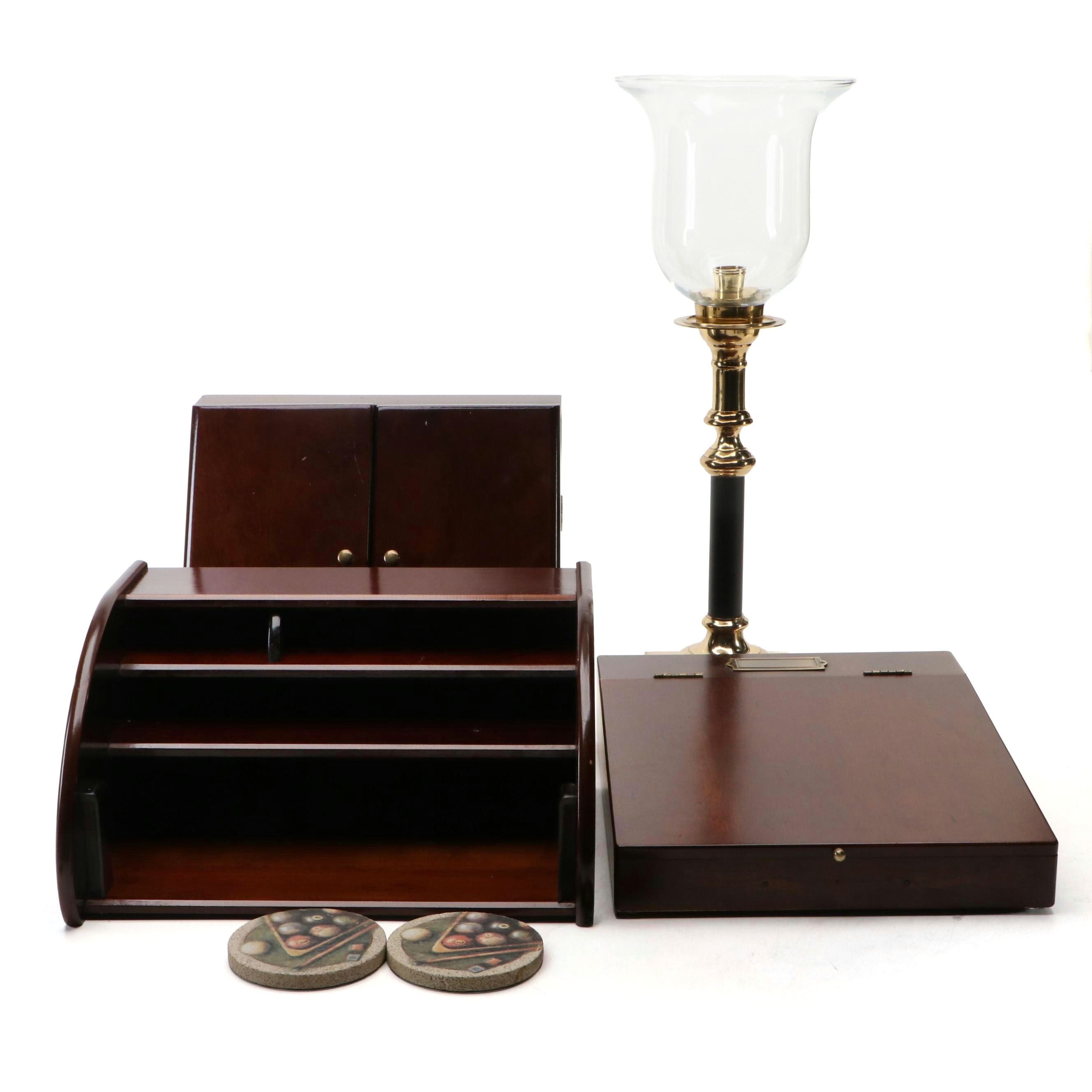 Bombay Company Writing Box, Pomerant Organizer, Thirstystone Coasters, More