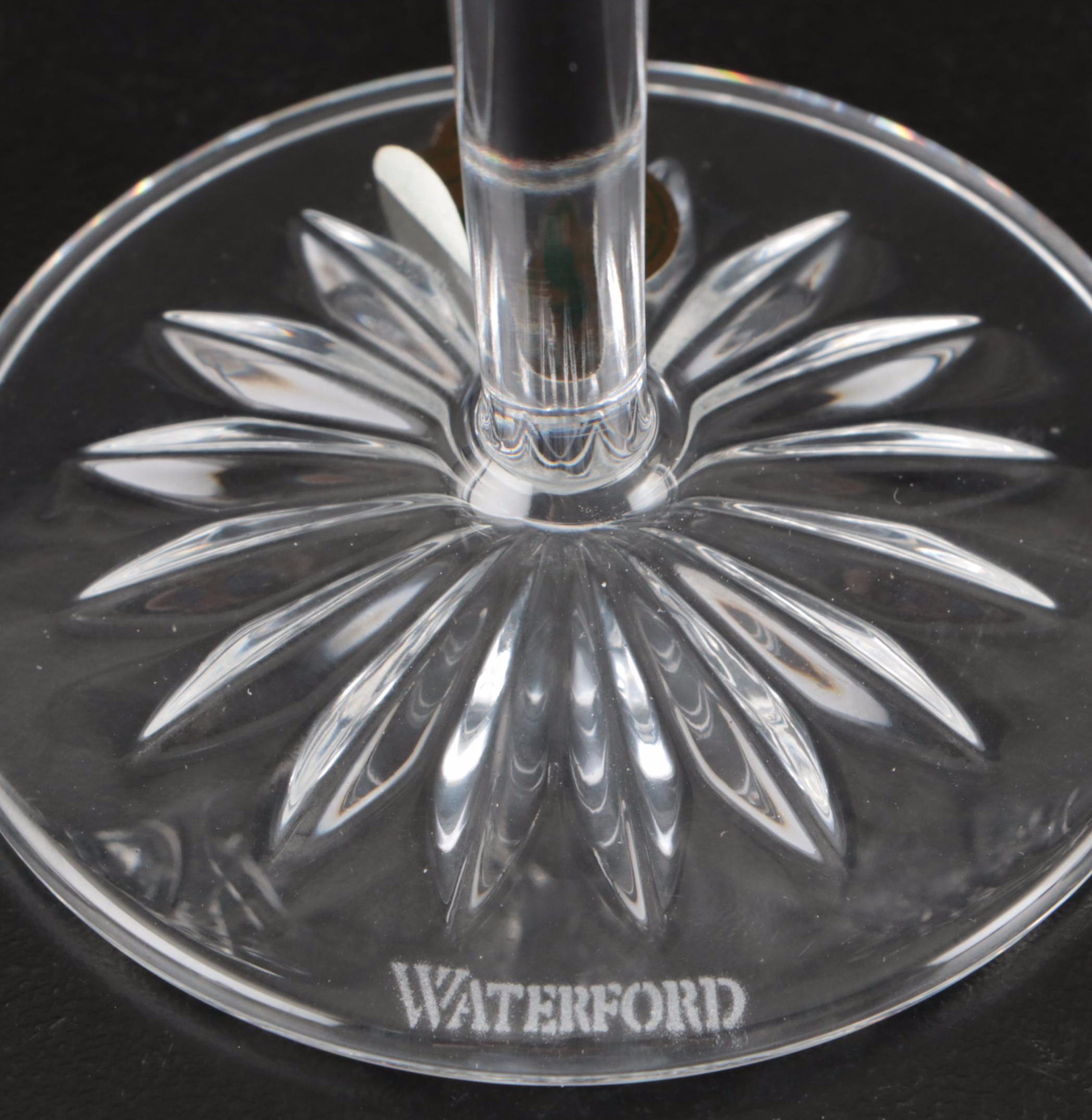 Waterford "Lismore" Crystal Cordial Glasses and Bells