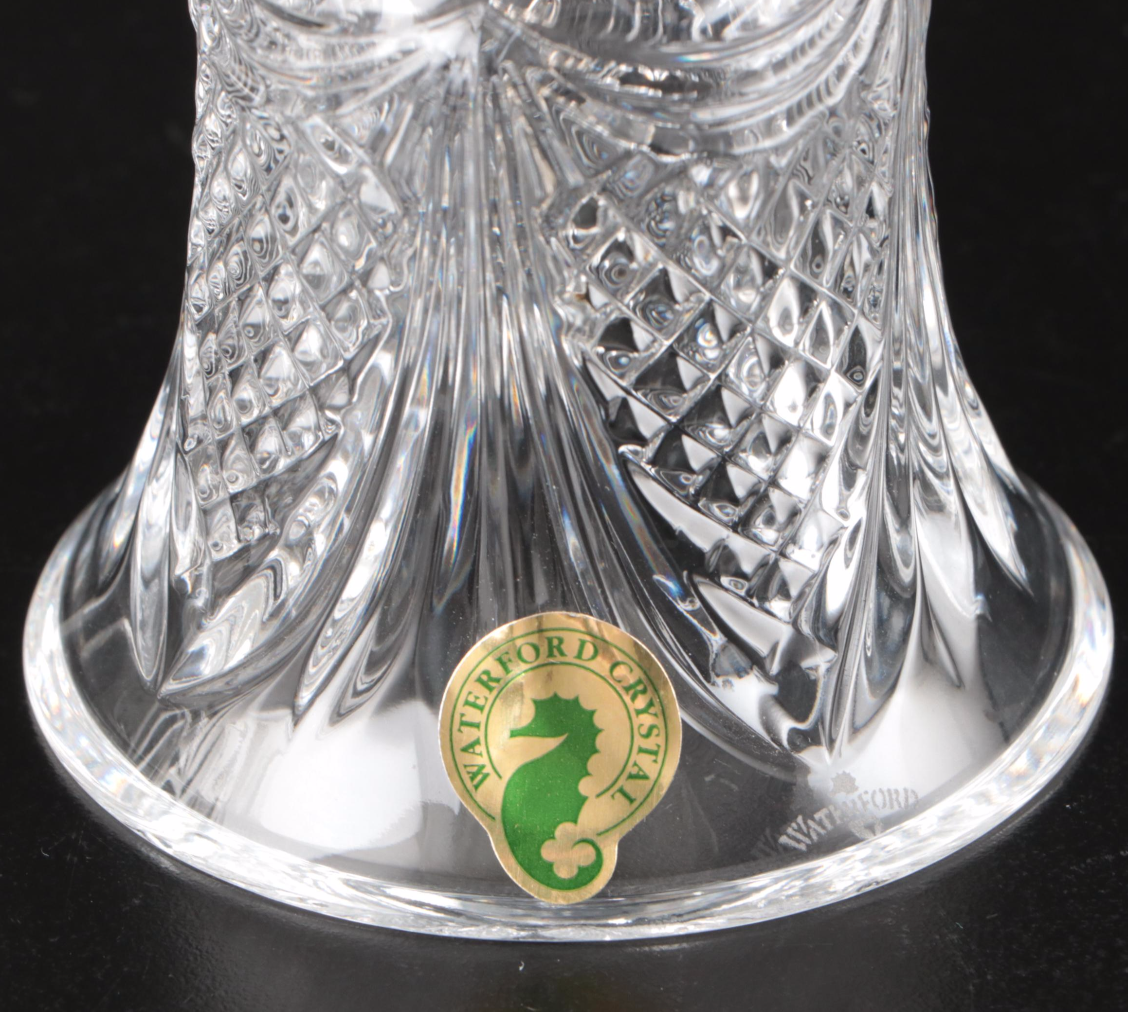 Waterford "Lismore" Crystal Cordial Glasses and Bells