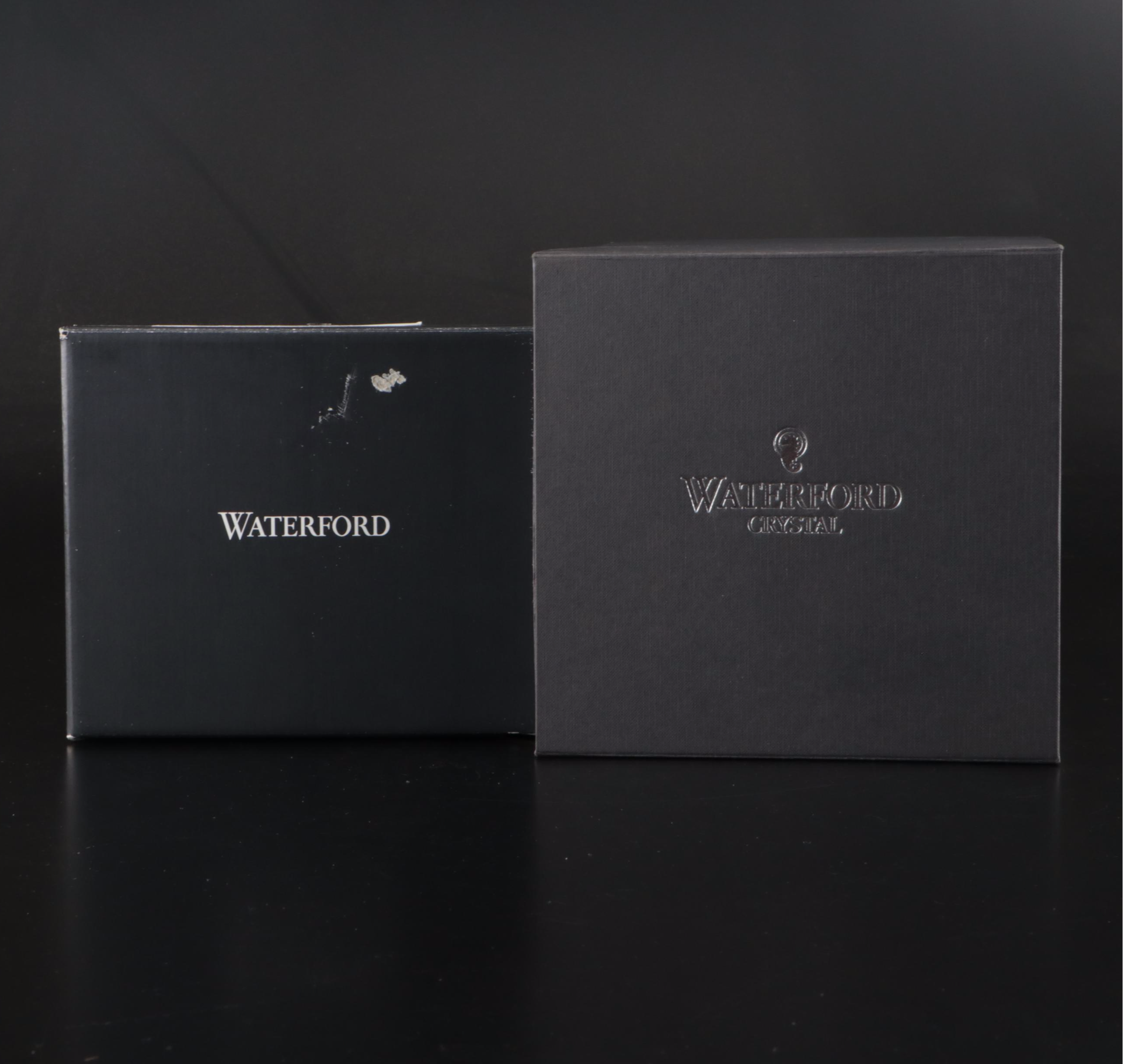 Waterford "Lismore" Crystal Cordial Glasses and Bells