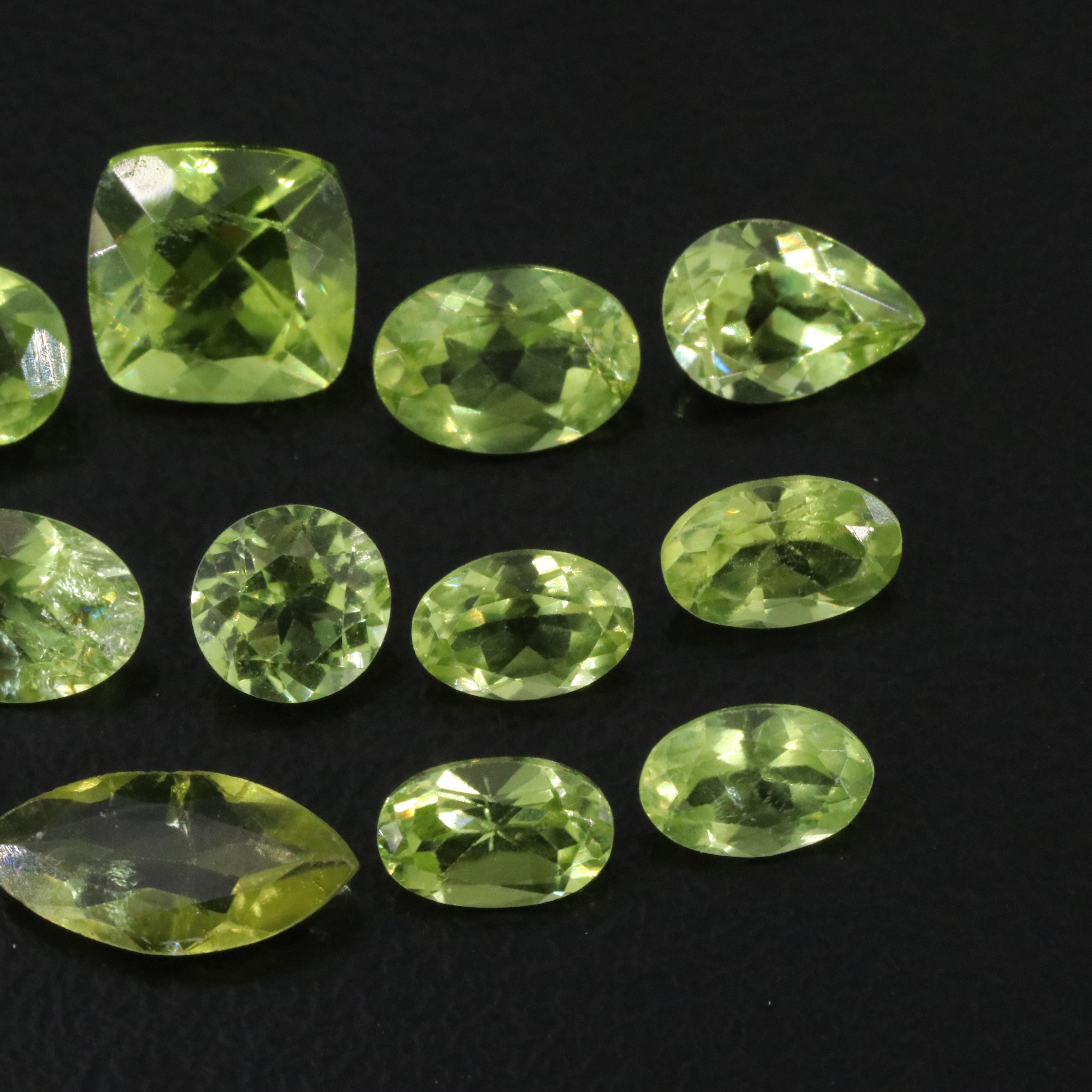 Loose 10.74 CTW Peridots