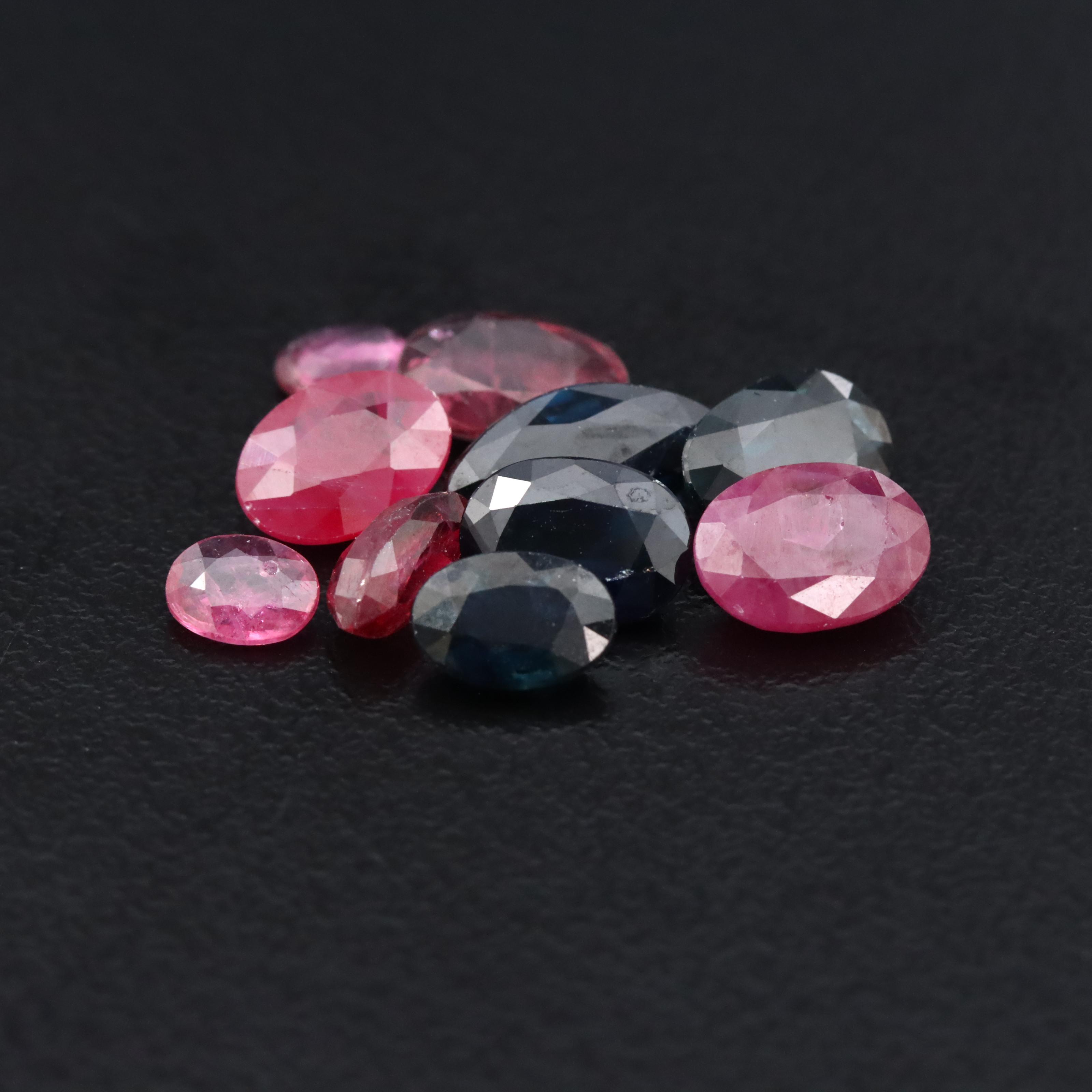 Loose 7.37 CTW Rubies and Sapphires