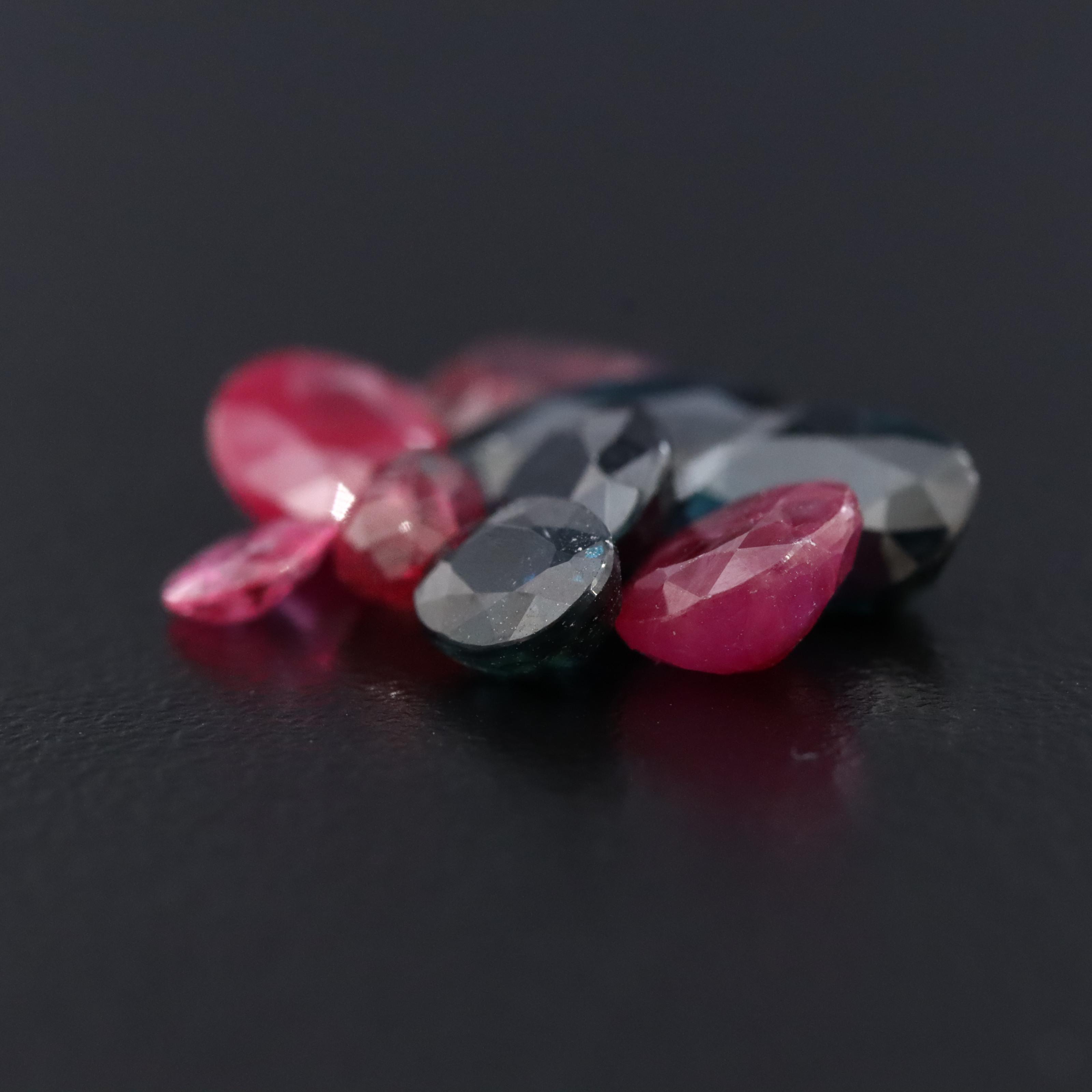 Loose 7.37 CTW Rubies and Sapphires