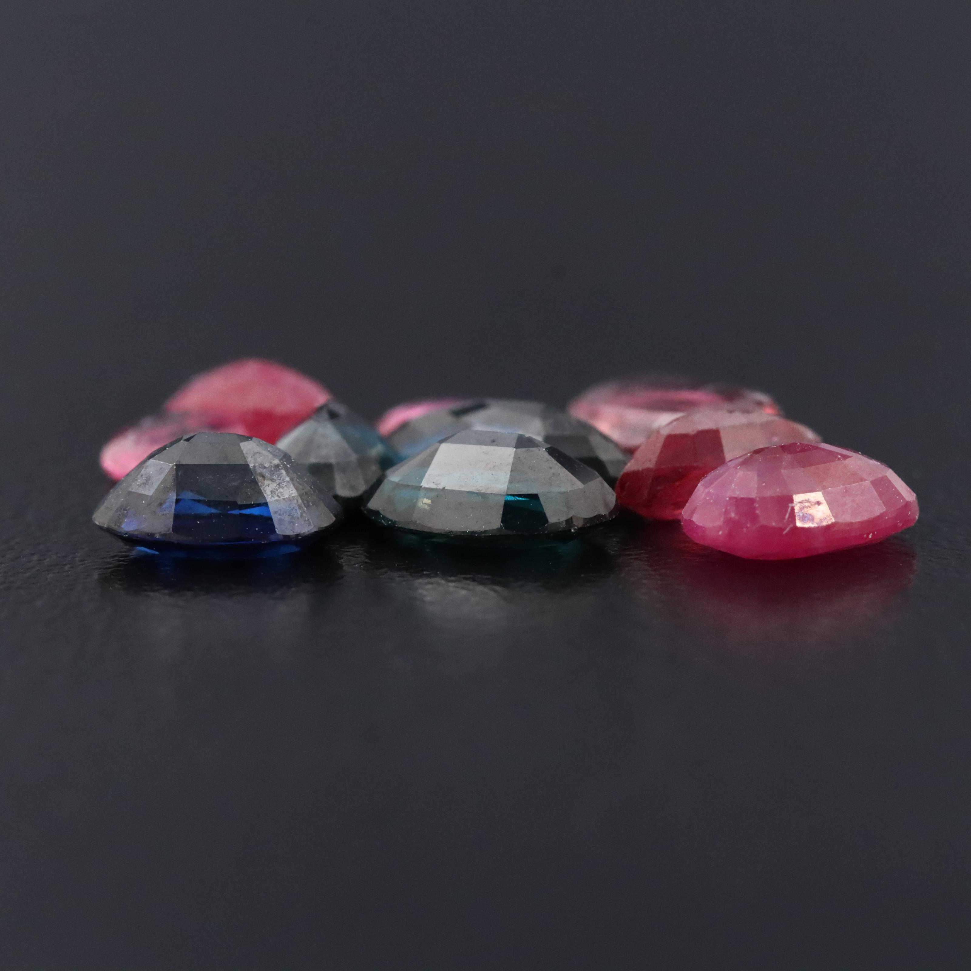 Loose 7.37 CTW Rubies and Sapphires