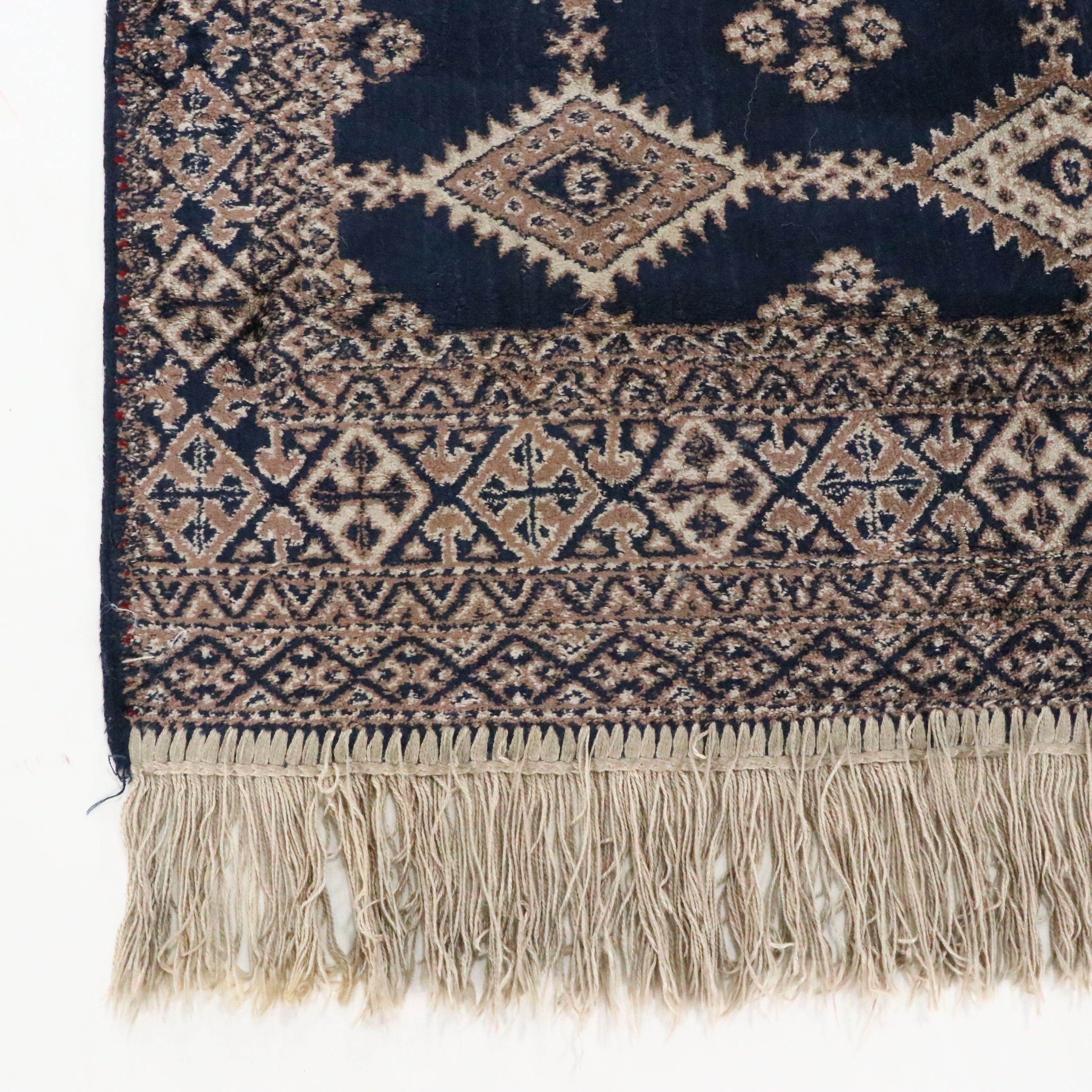 2'4 x 3'11 Hand-Knotted Pakistani Bokhara Accent Rug