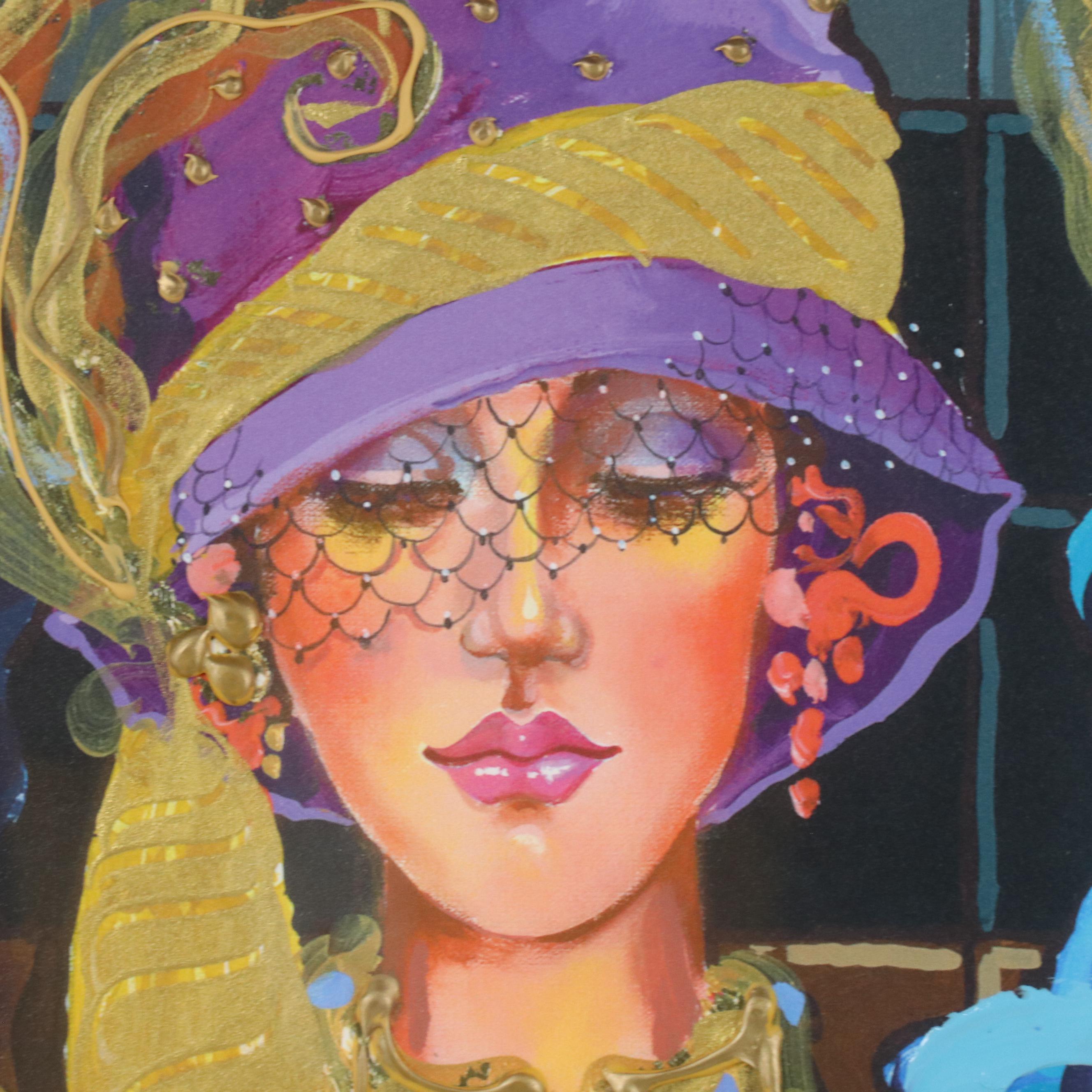 Otto De Souza Aguiar Embellished Giclée "Splendor, Three Women...," 2004