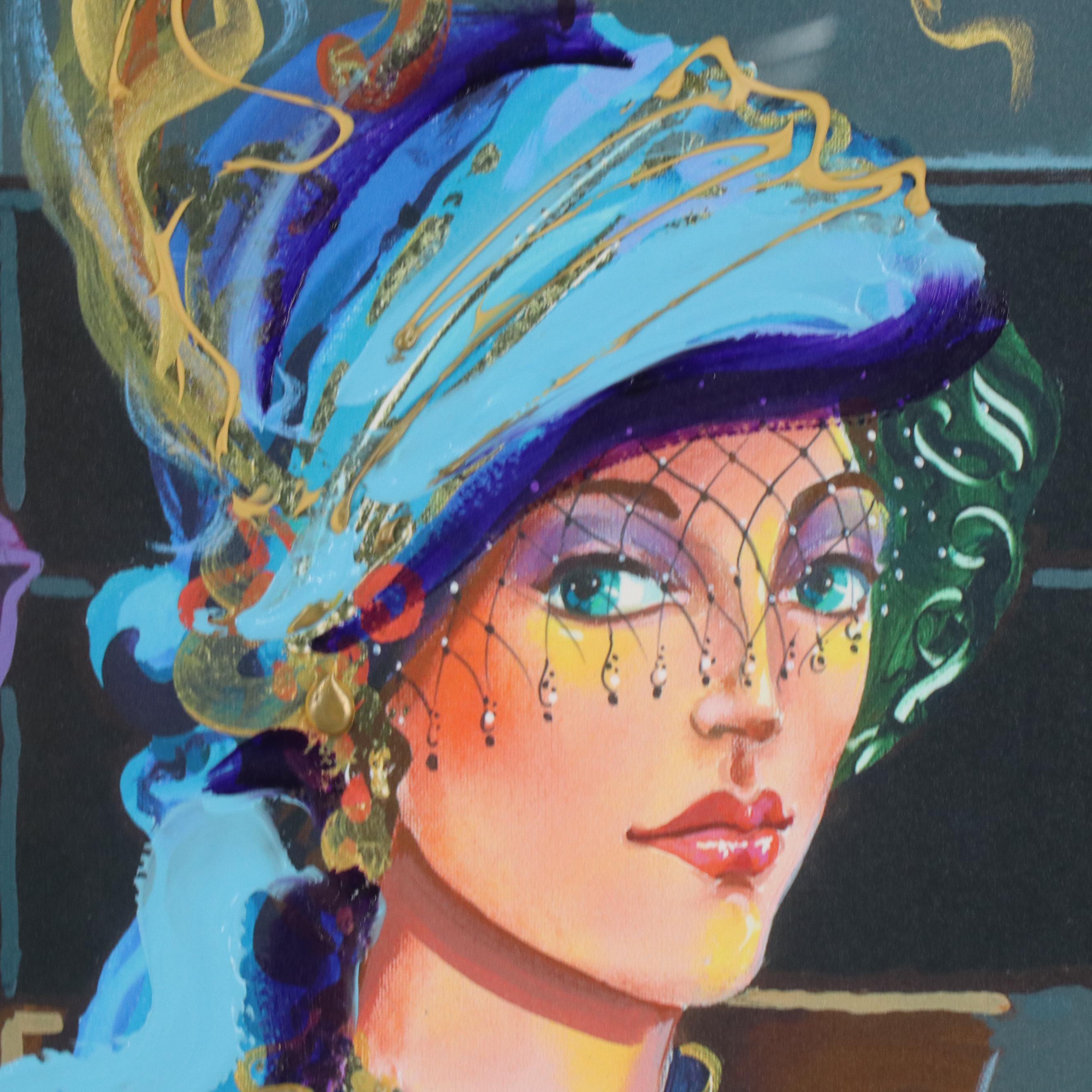 Otto De Souza Aguiar Embellished Giclée "Splendor, Three Women...," 2004