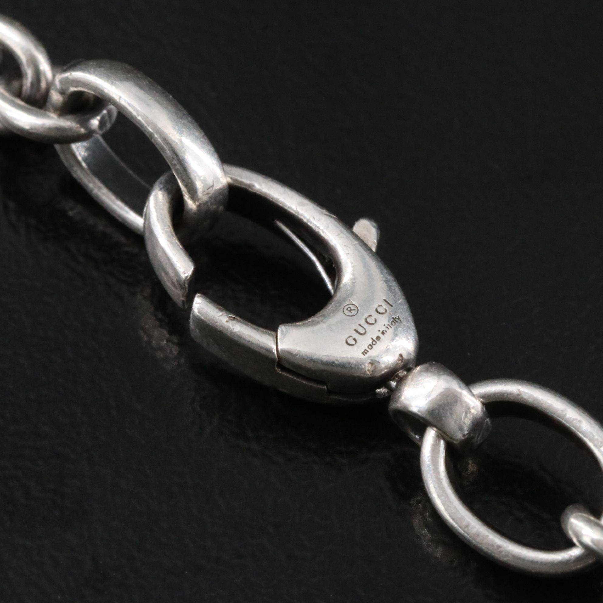 Gucci GG Logo Sterling Necklace