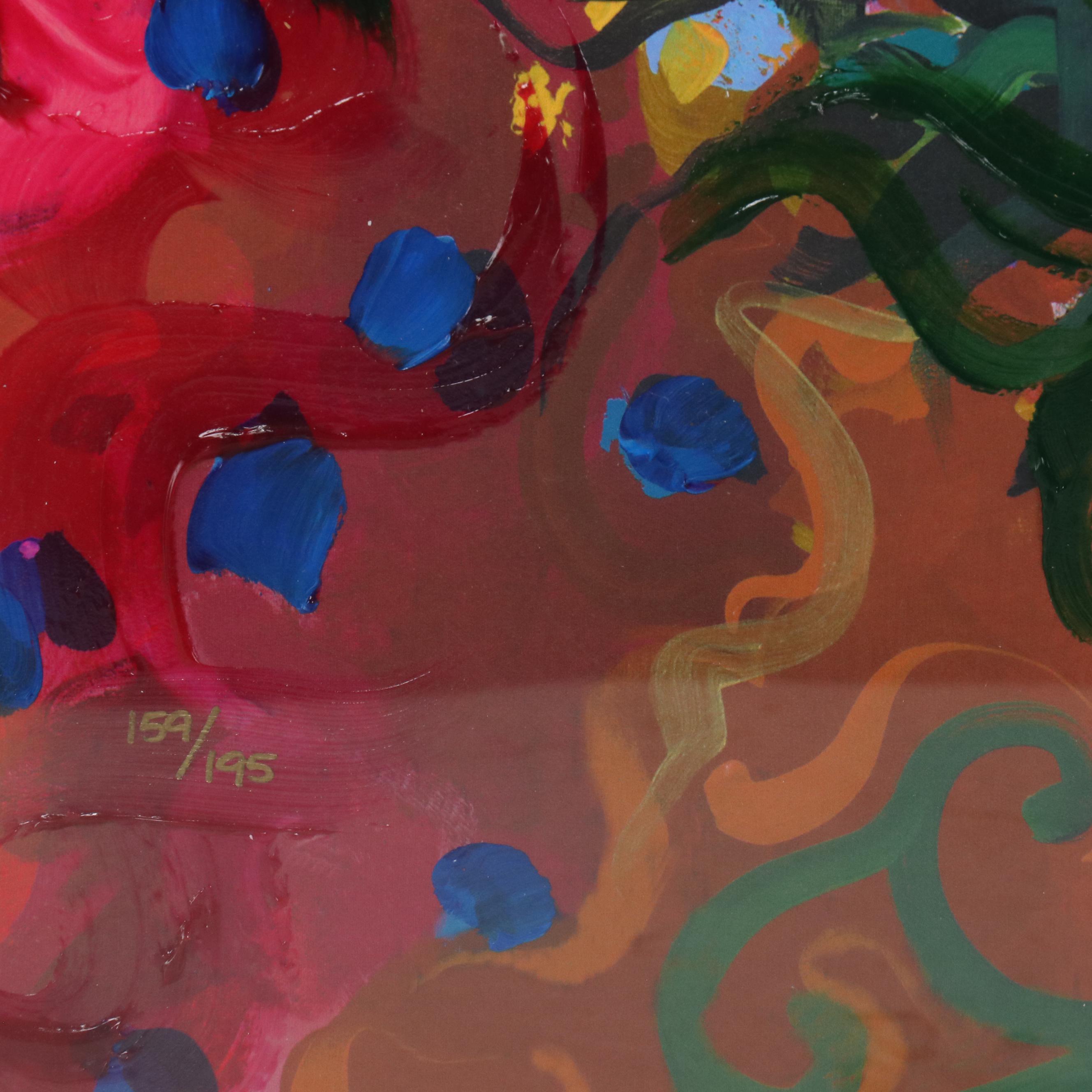 Otto De Souza Aguiar Embellished Giclée "Splendor, Three Women...," 2004