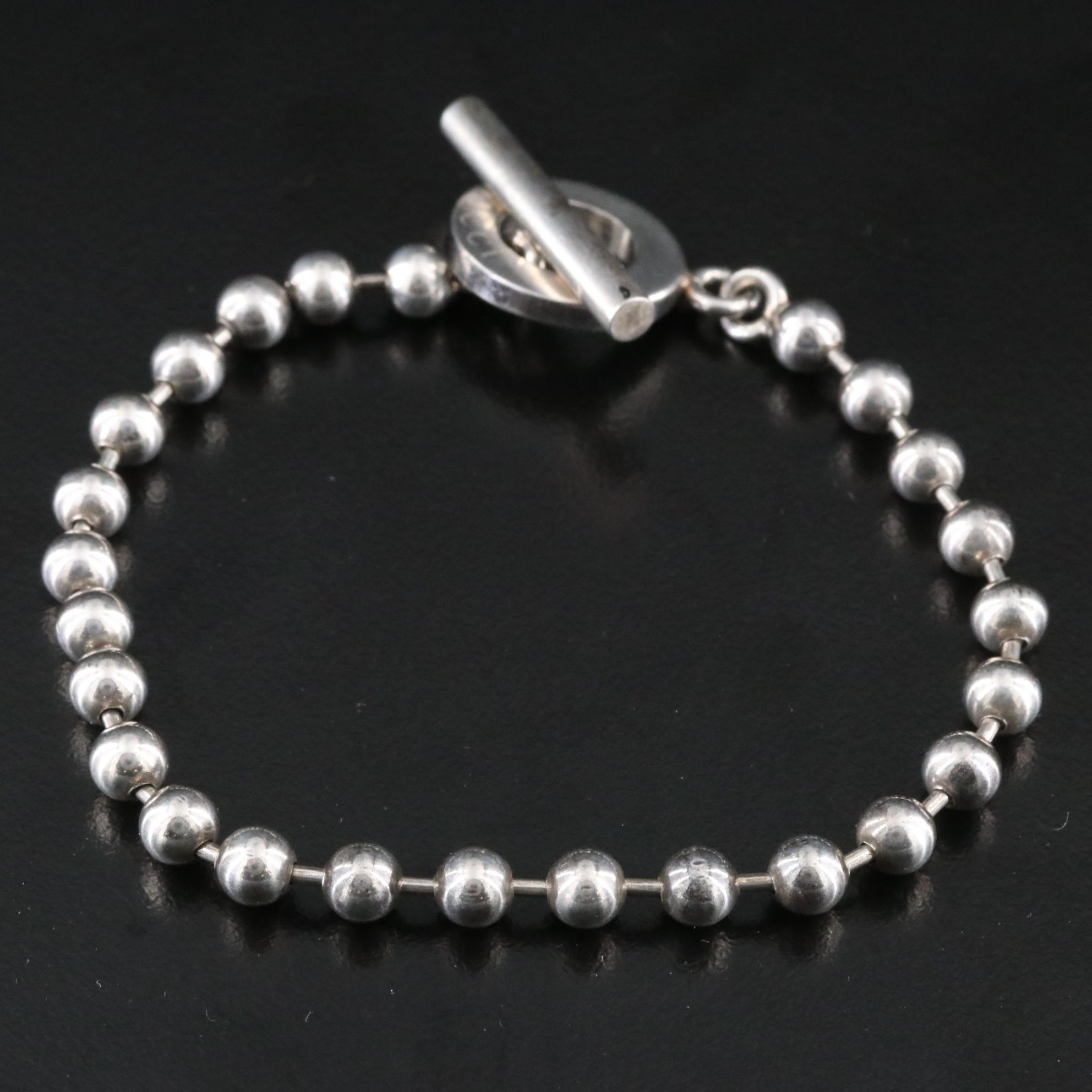 Gucci Sterling Ball Chain Bracelet