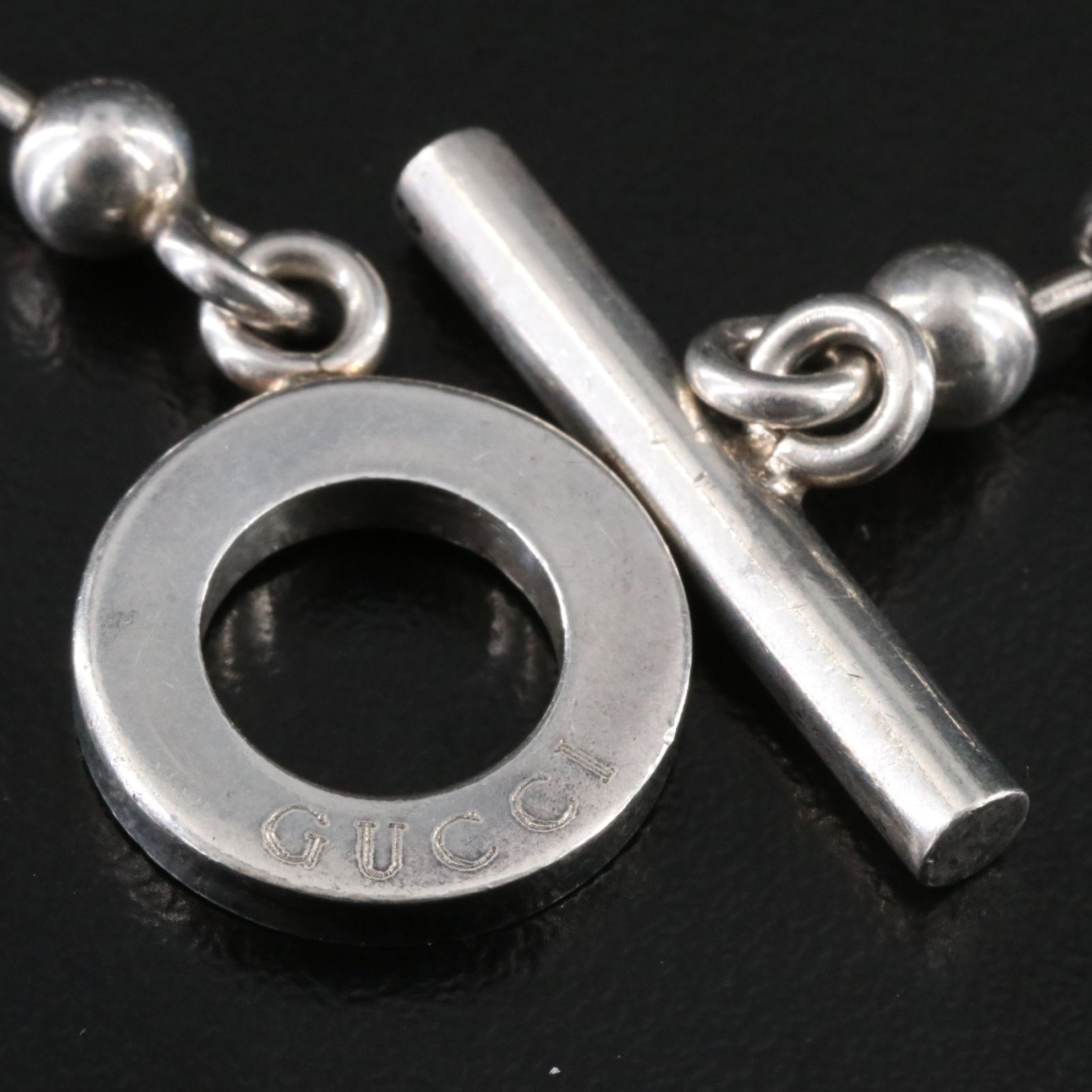 Gucci Sterling Ball Chain Bracelet