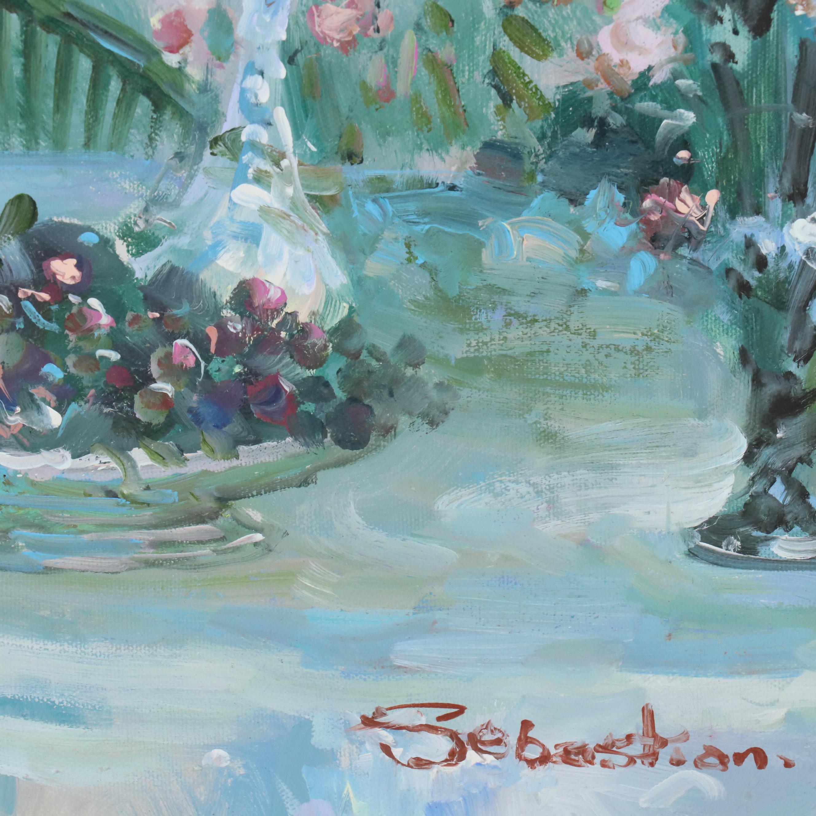 Oil Painting After Pierre Georges Jeanniot "Le Diner a l'Hotel Ritz"