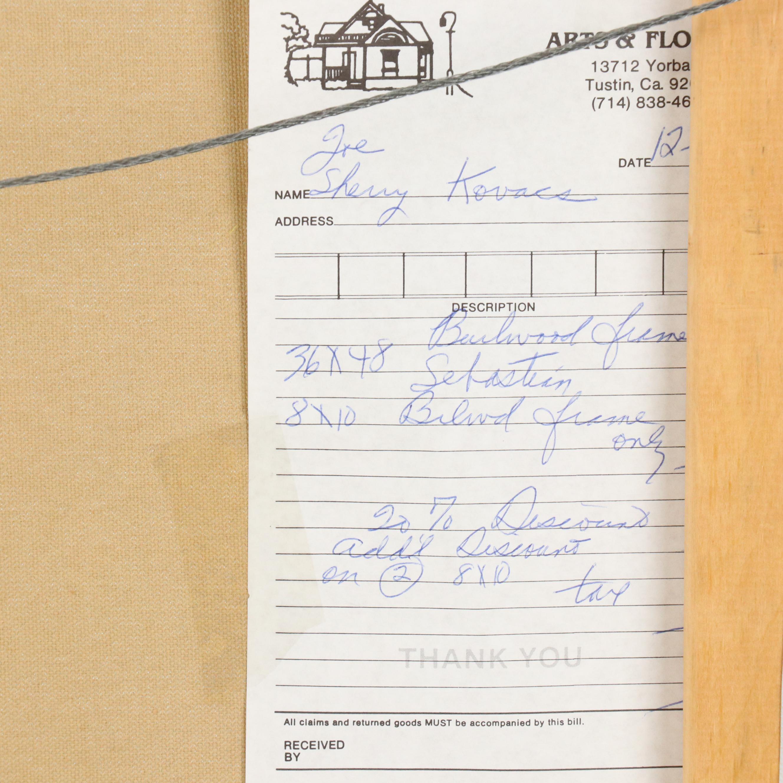 Oil Painting After Pierre Georges Jeanniot "Le Diner a l'Hotel Ritz"