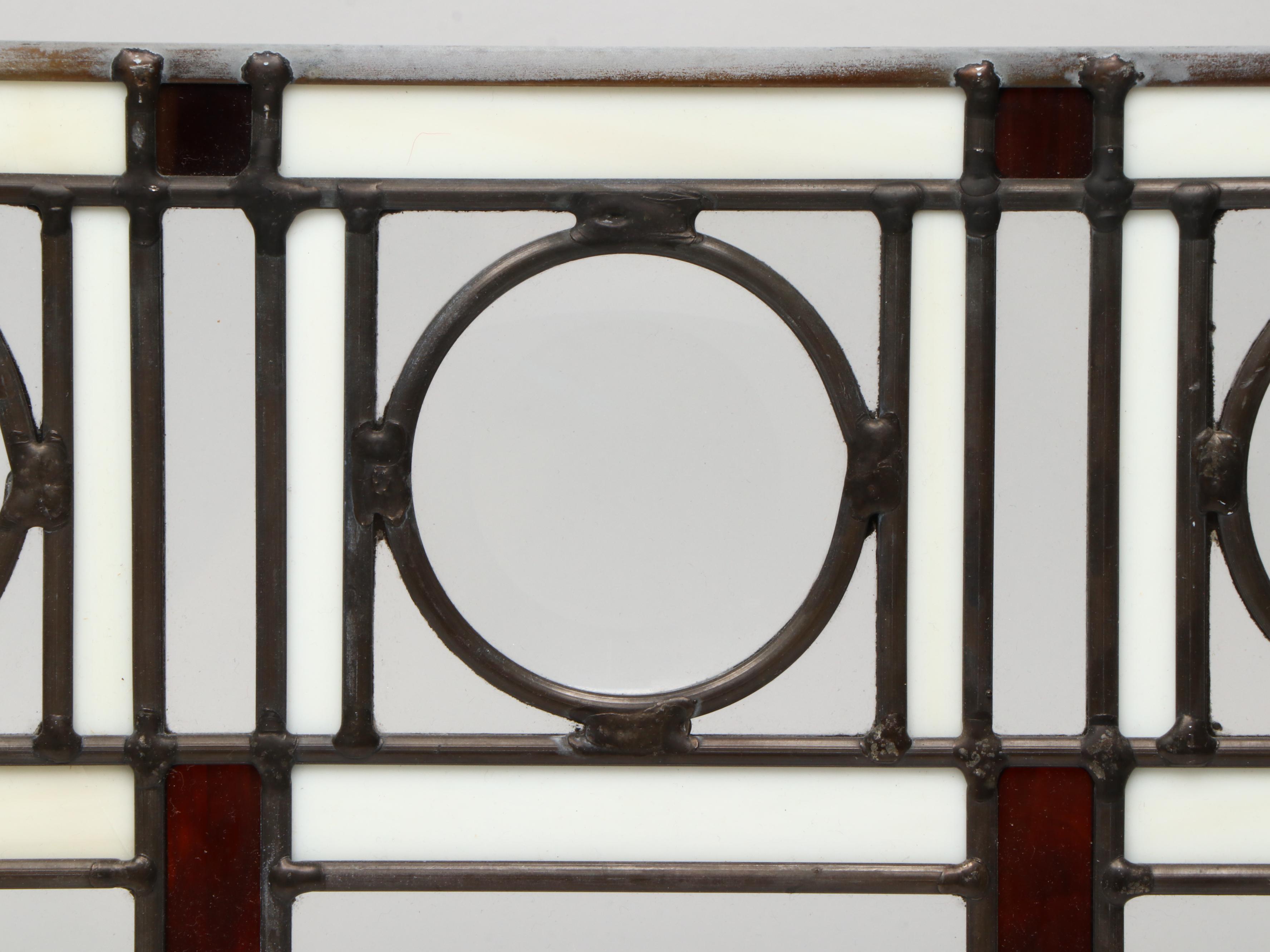 Arts & Crafts Style Stained Glass Panel