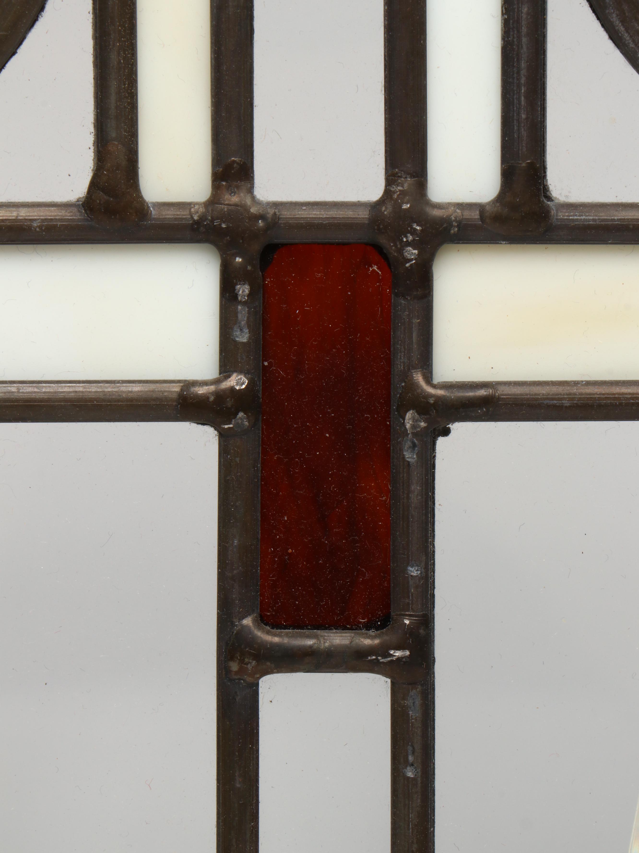 Arts & Crafts Style Stained Glass Panel