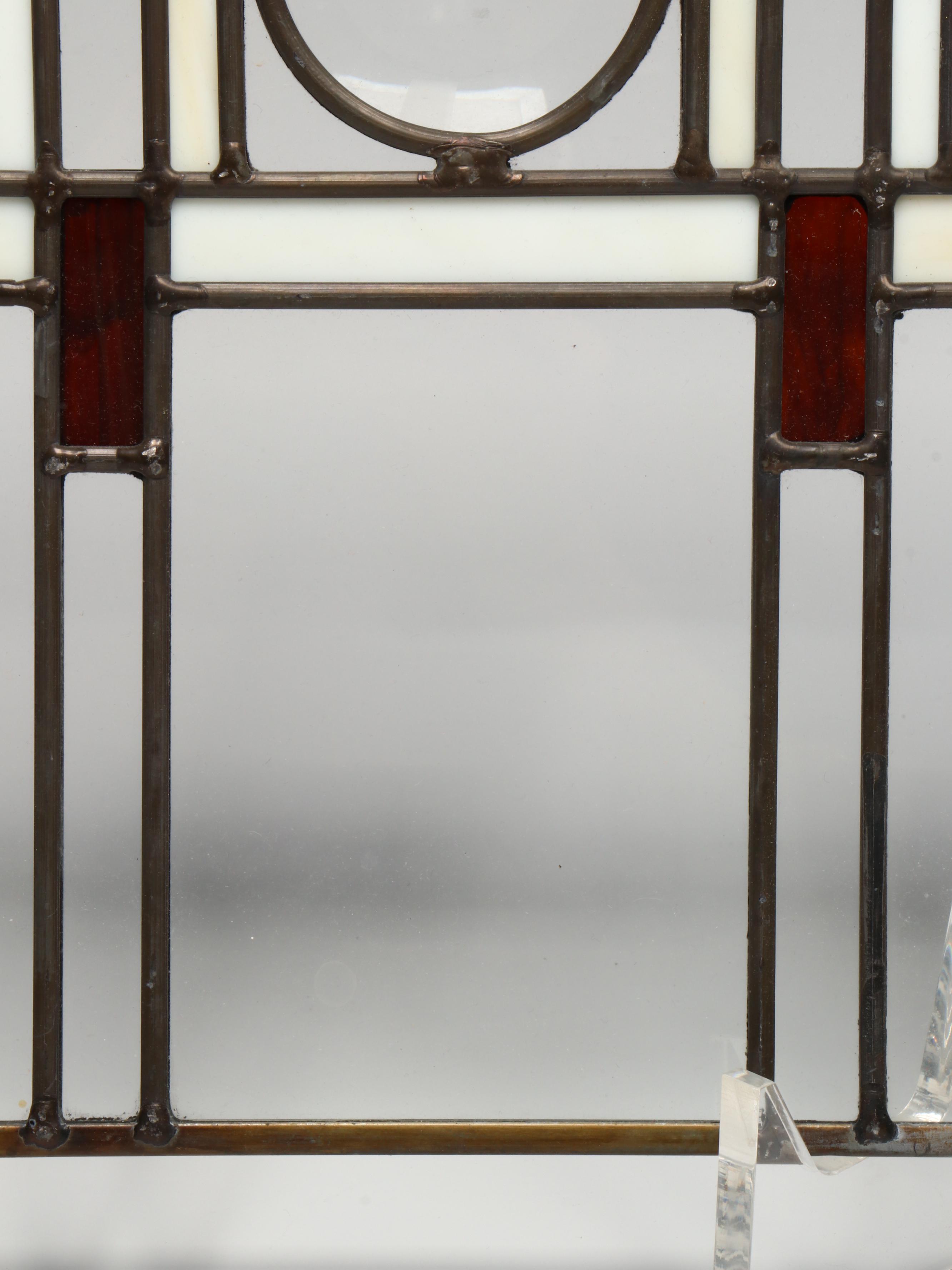 Arts & Crafts Style Stained Glass Panel