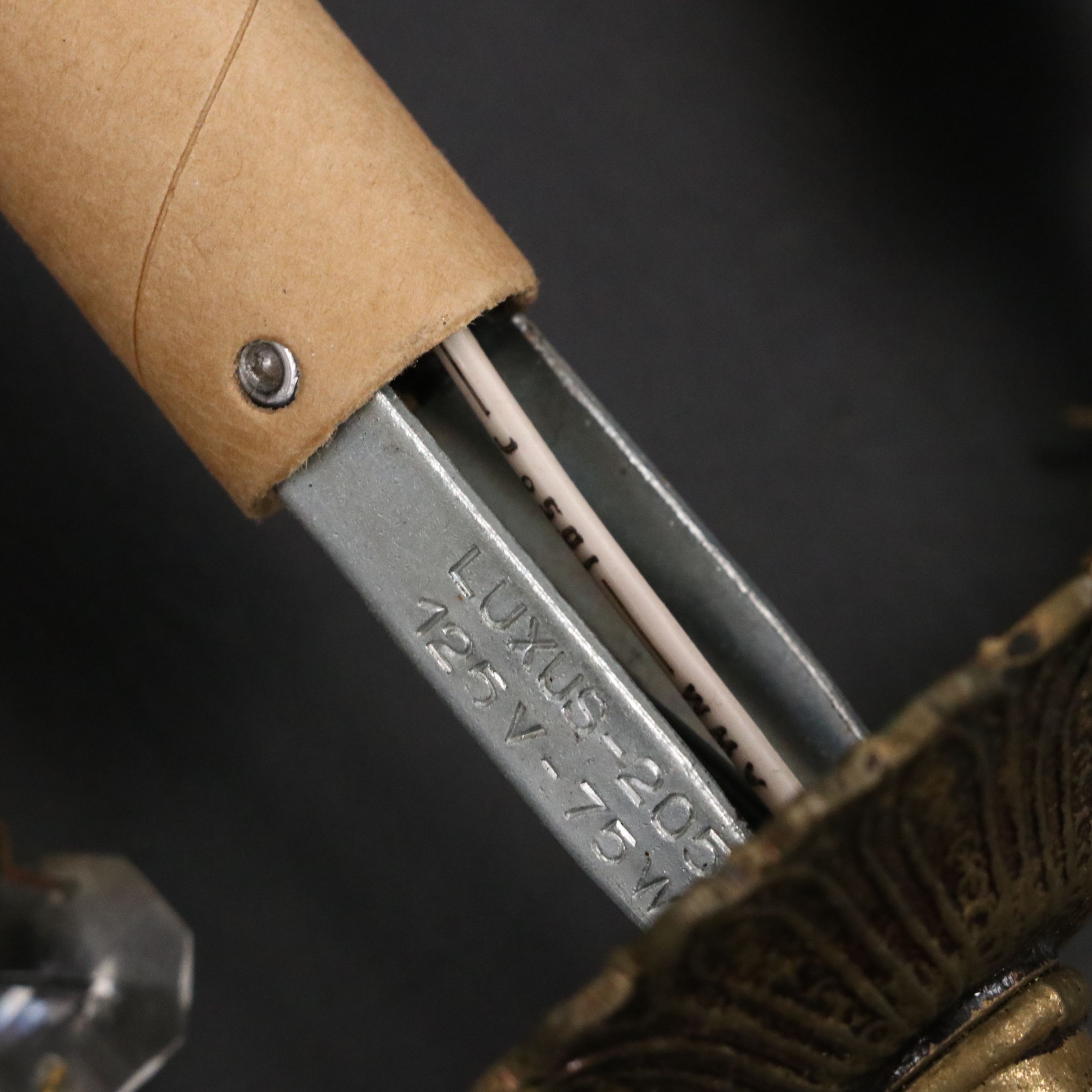 Pair of Moe Light Neoclassical Style Brass Two-Arm Wall Sconces