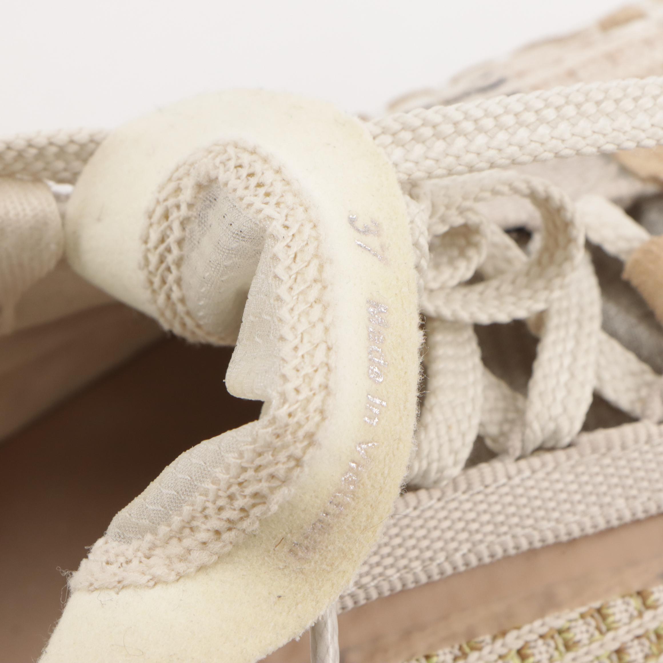 Chloé Nama Sneakers in Beige and Navy Blue Knit Textile