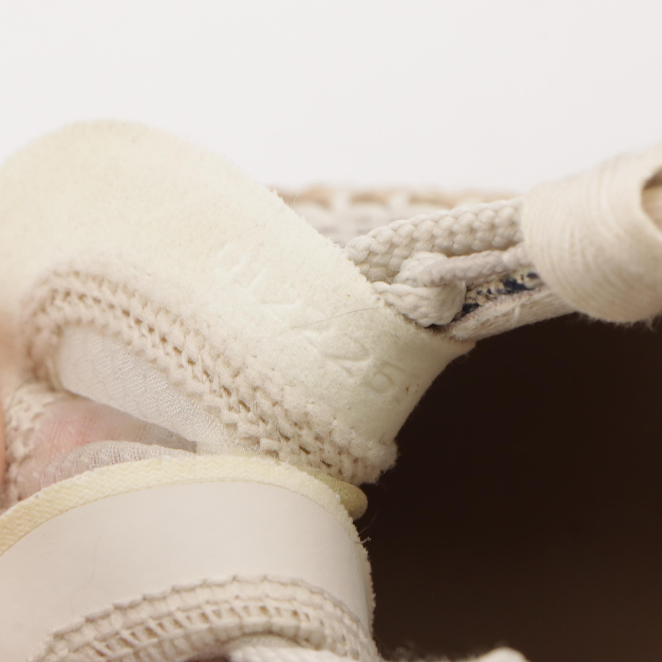 Chloé Nama Sneakers in Beige and Navy Blue Knit Textile