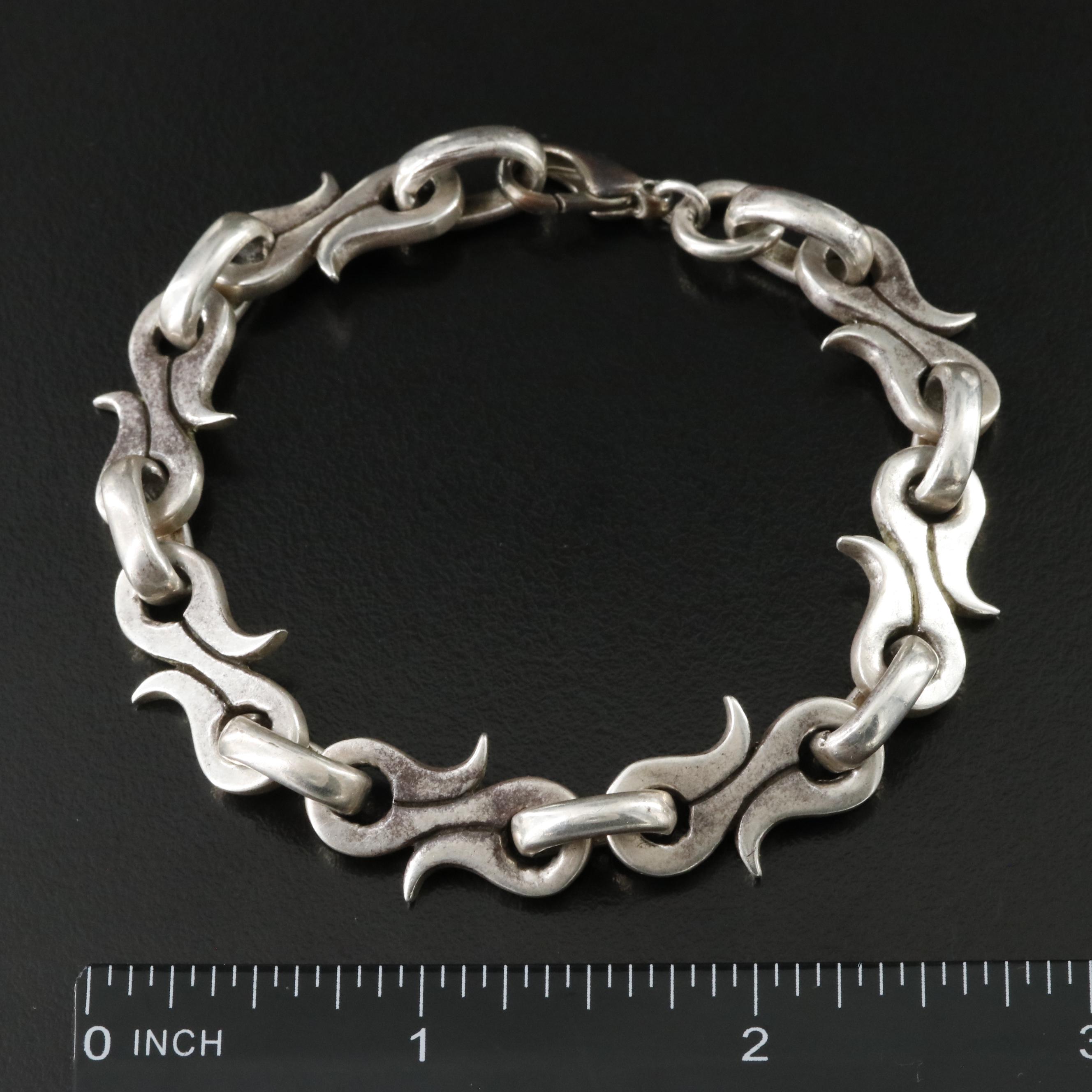 Mexican Sterling Link Bracelet