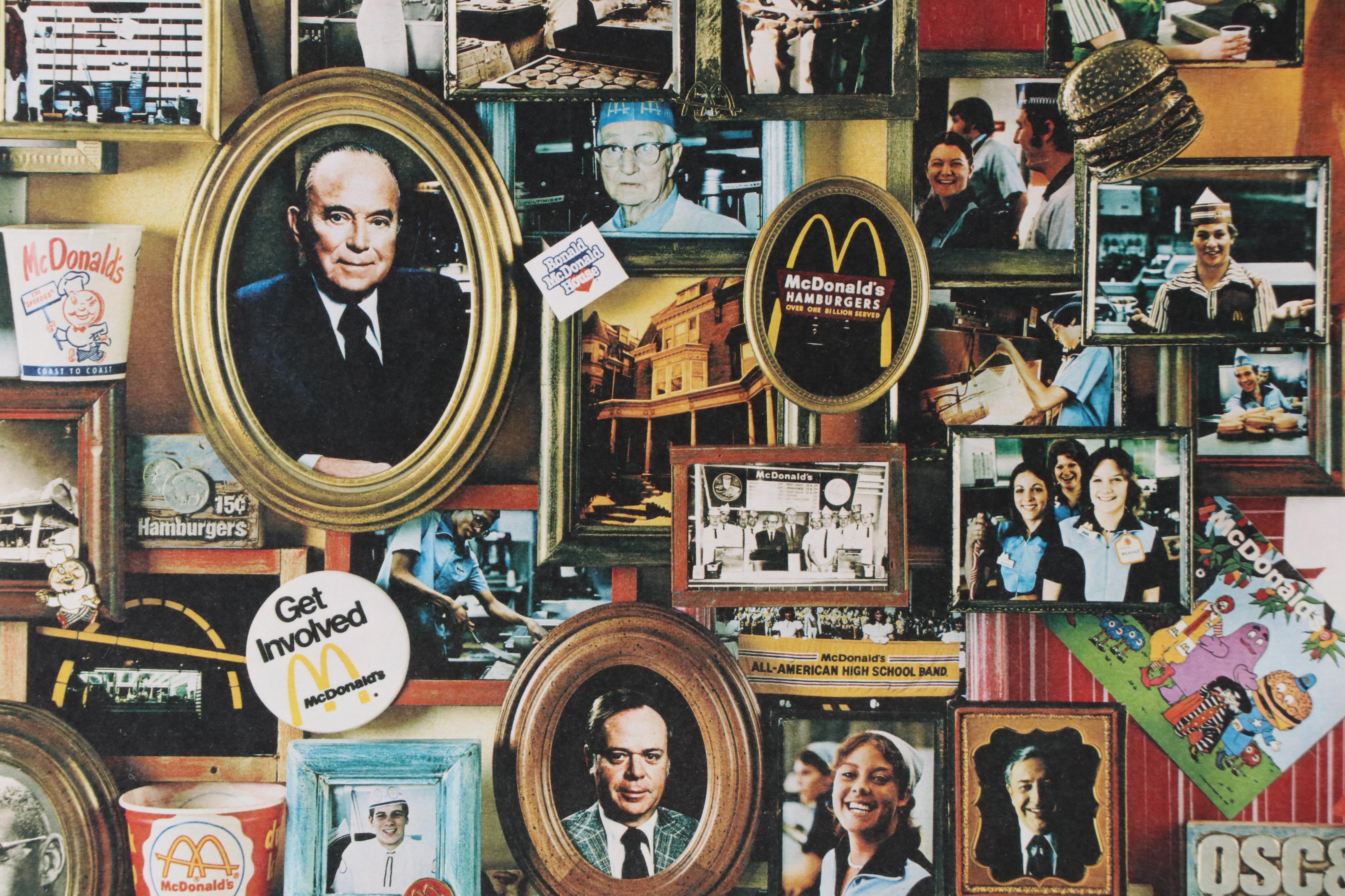 Large Lithograph Celebrating McDonald's 30th Anniversary, 1985