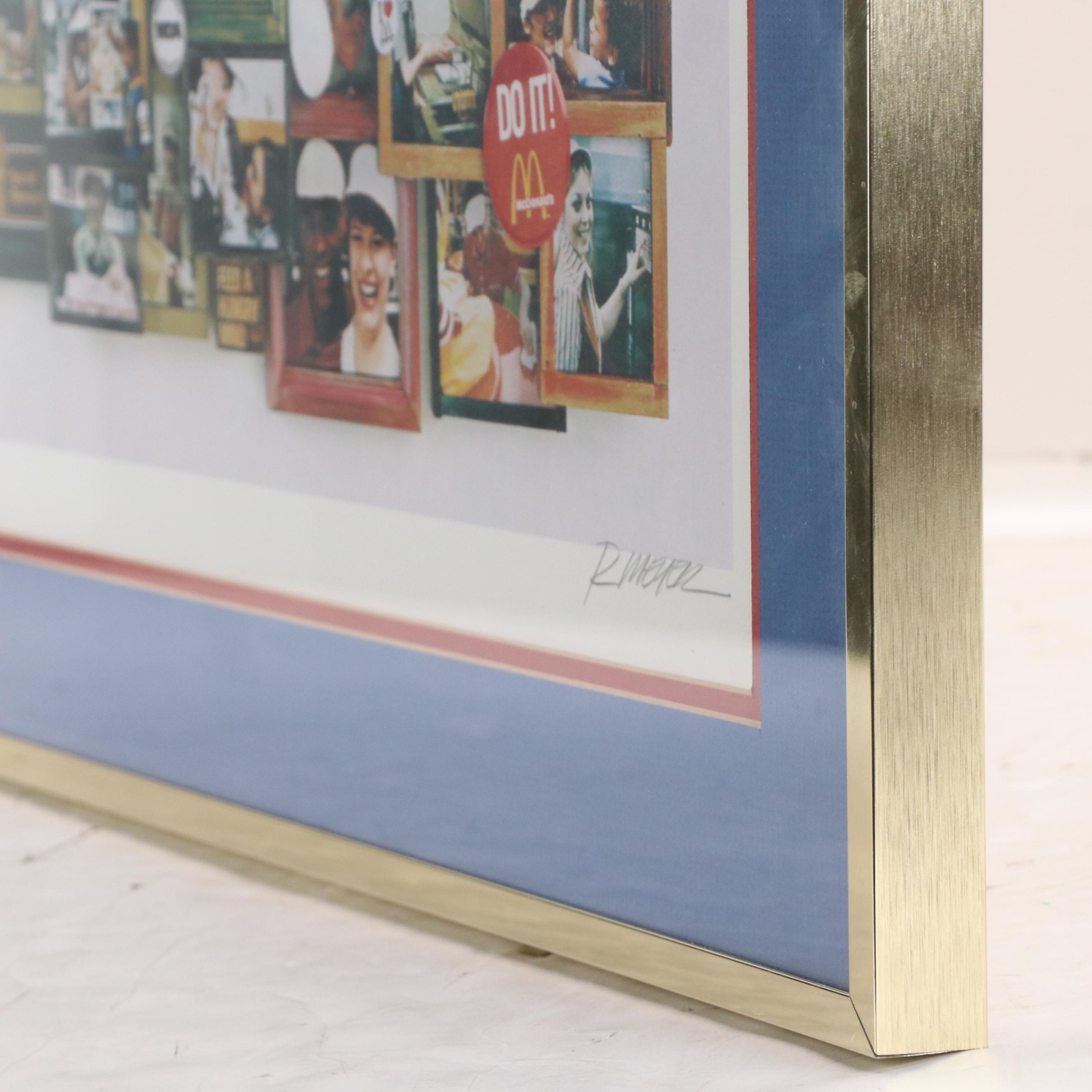 Large Lithograph Celebrating McDonald's 30th Anniversary, 1985