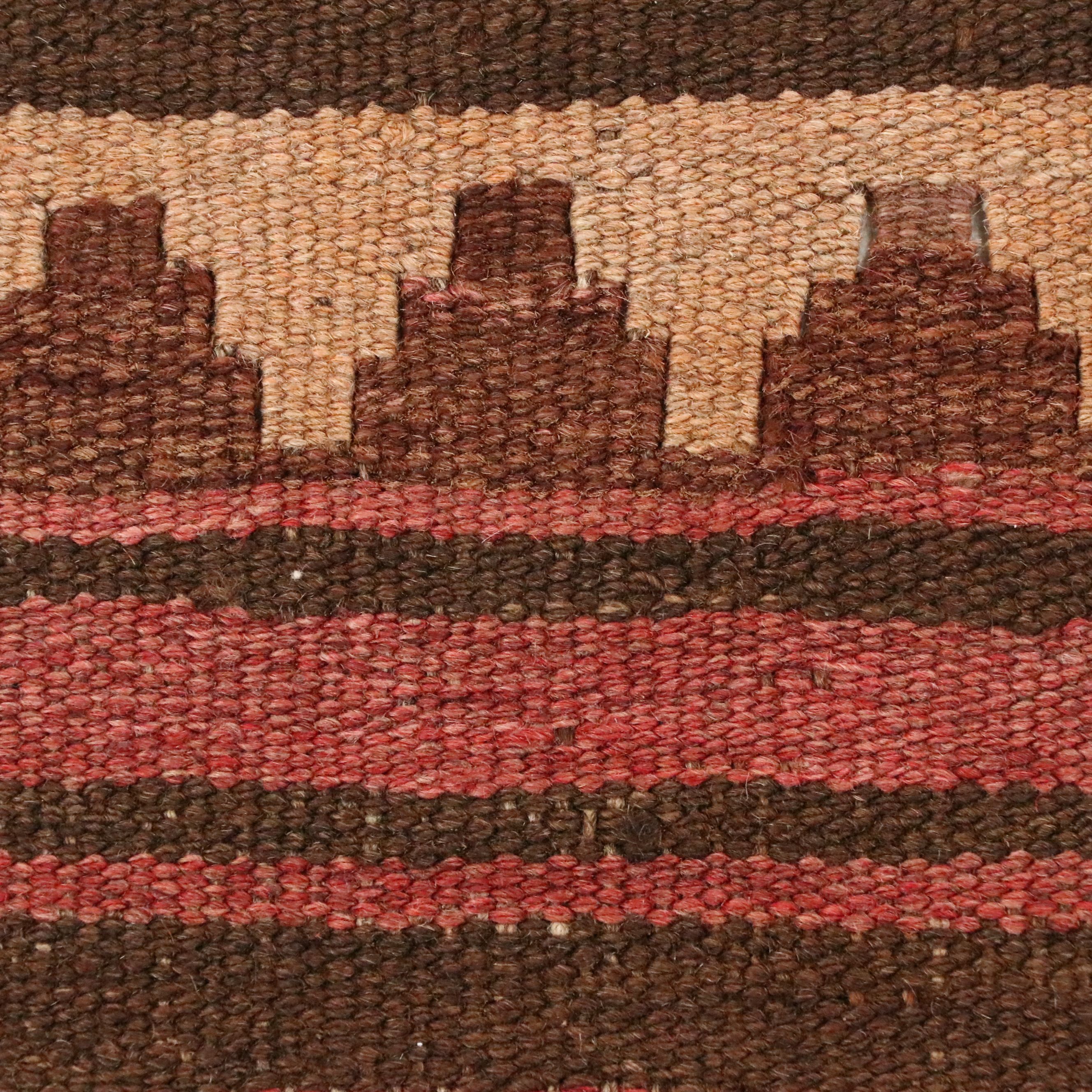 8'2 x 12'11 Handwoven Afghan Kilim Area Rug