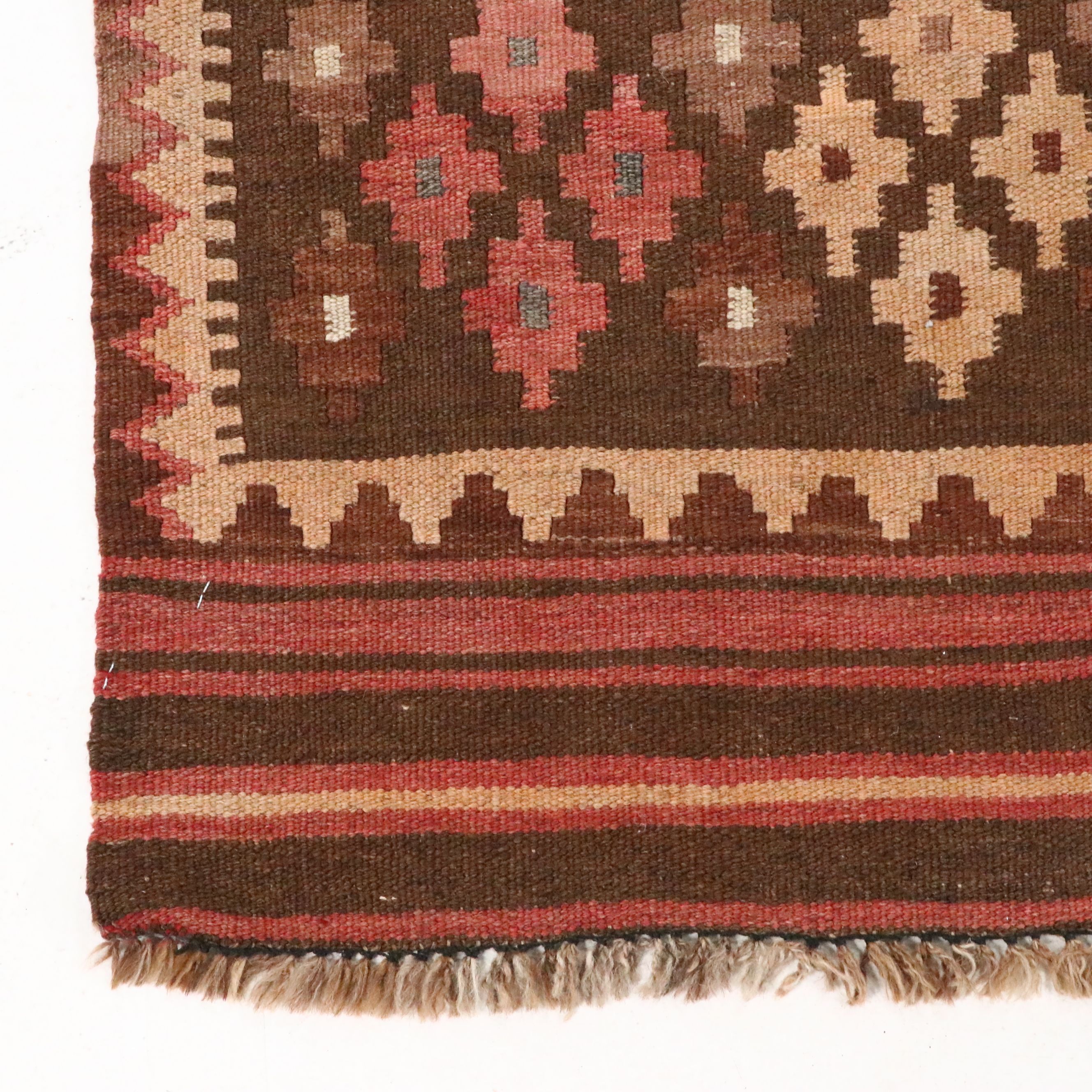 8'2 x 12'11 Handwoven Afghan Kilim Area Rug