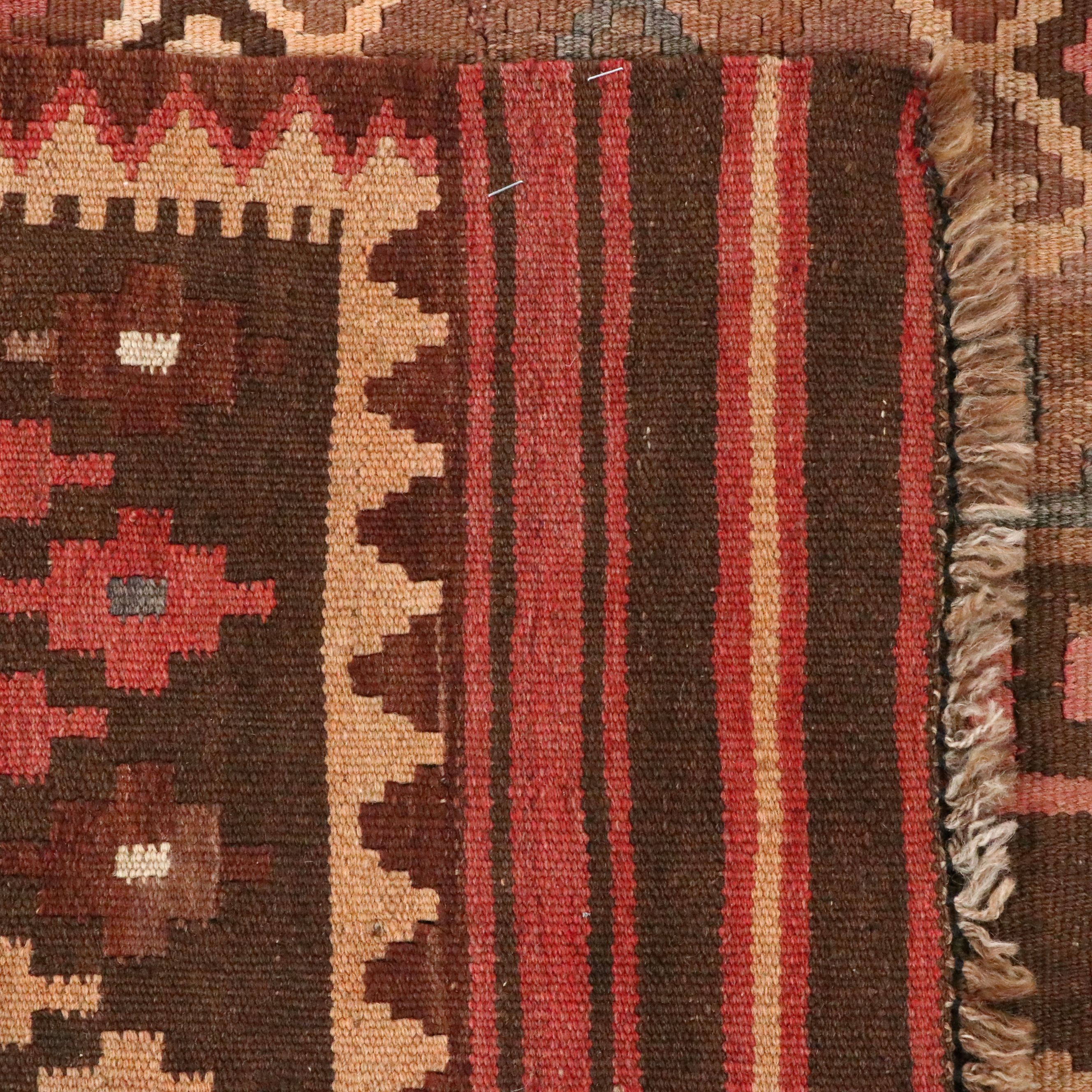 8'2 x 12'11 Handwoven Afghan Kilim Area Rug