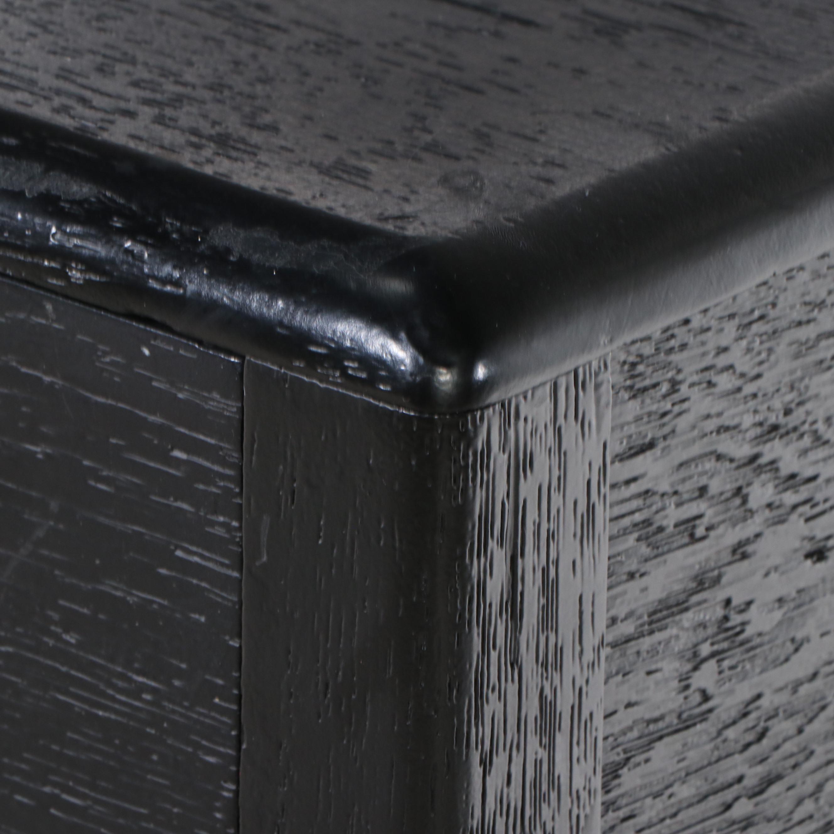 Traditional Style Painted Black Sideboard