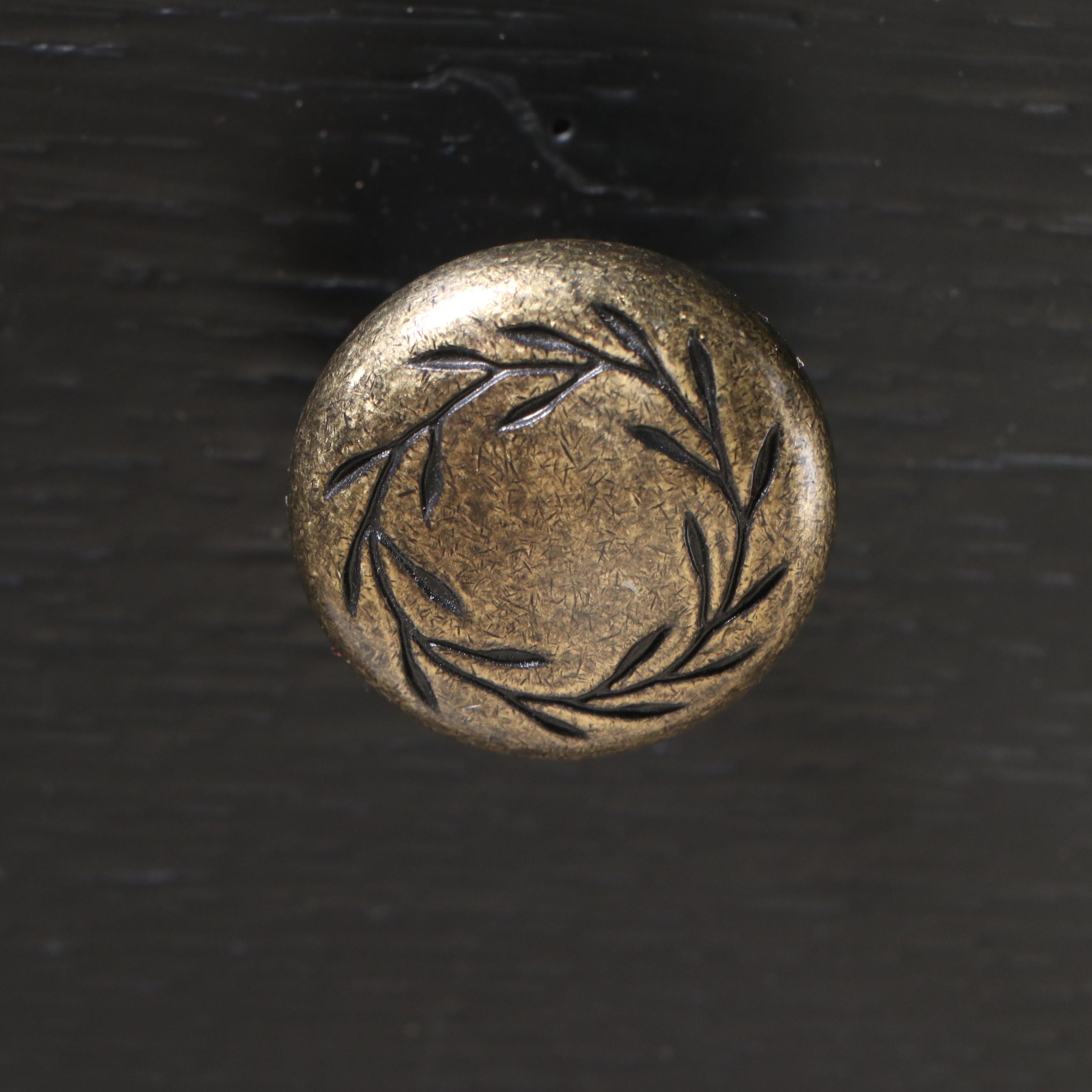 Traditional Style Painted Black Sideboard