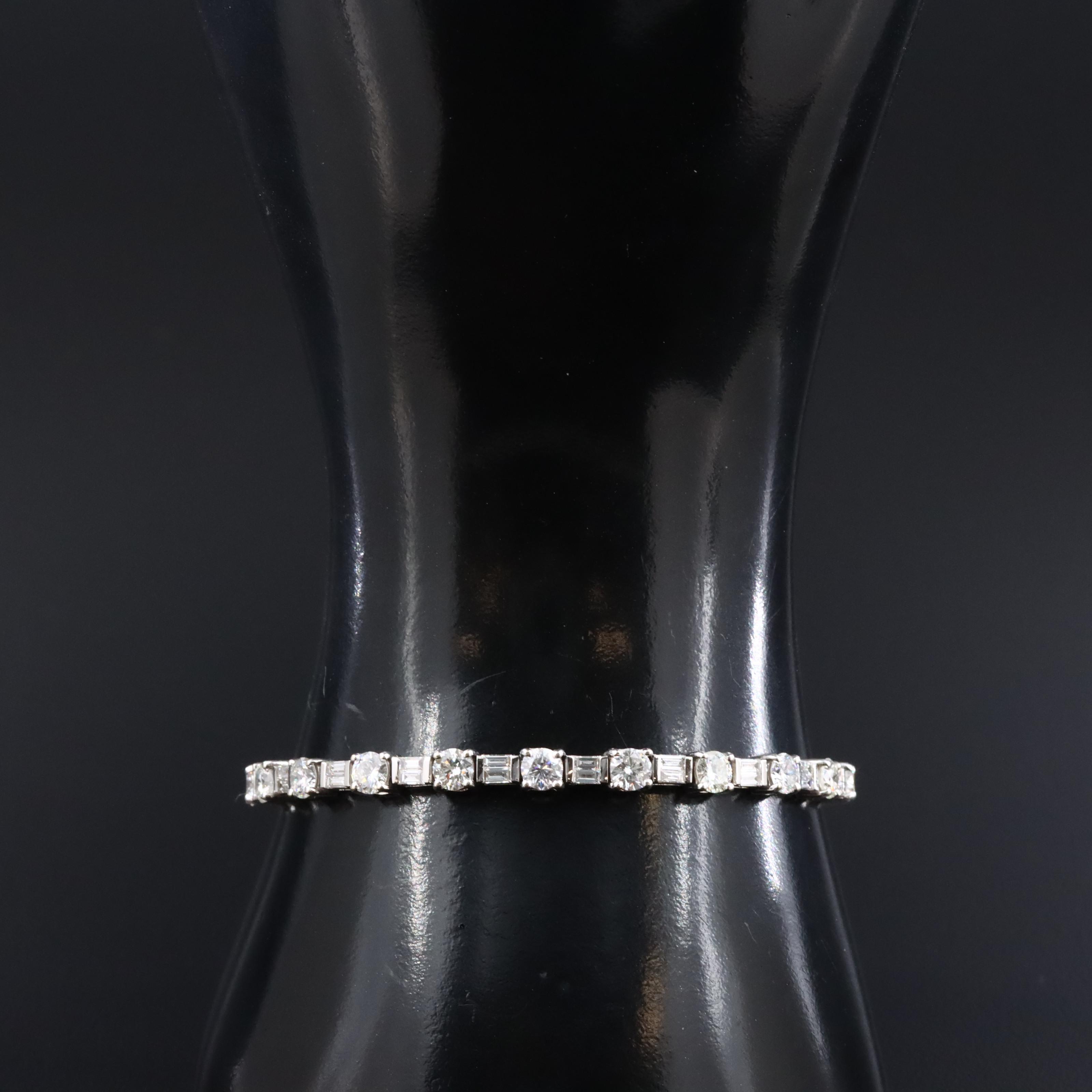 18K 6.48 CTW Diamond Line Bracelet