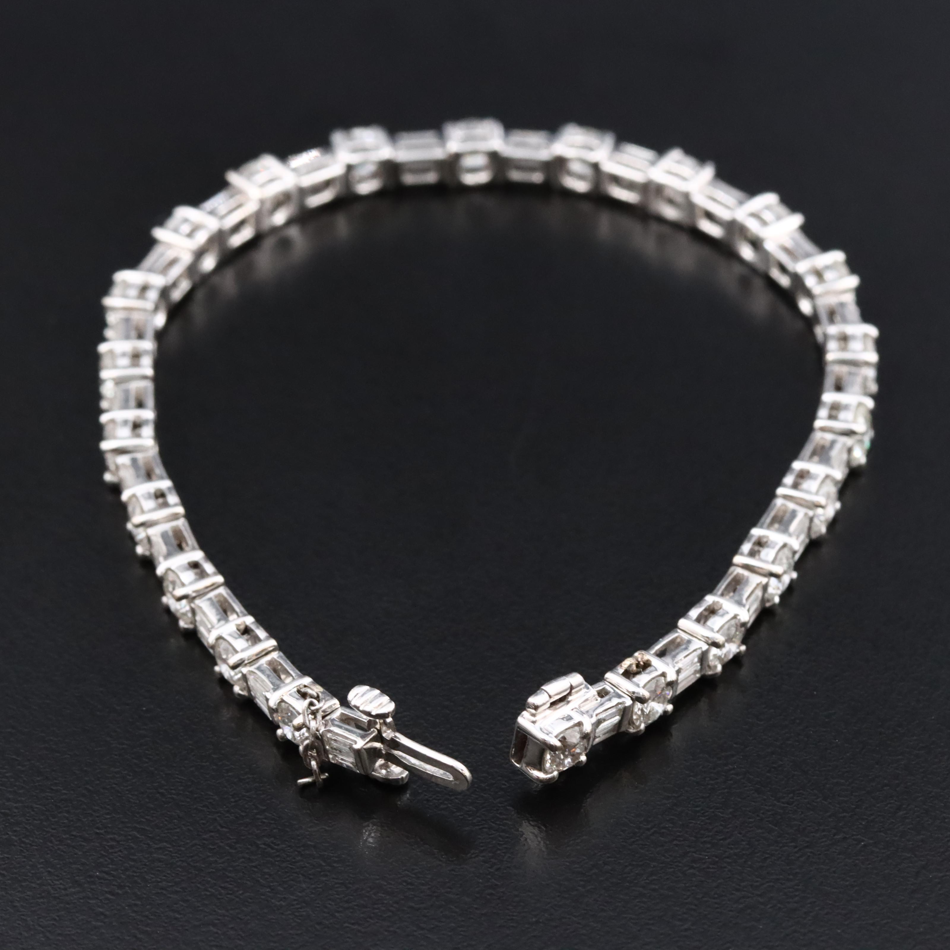 18K 6.48 CTW Diamond Line Bracelet