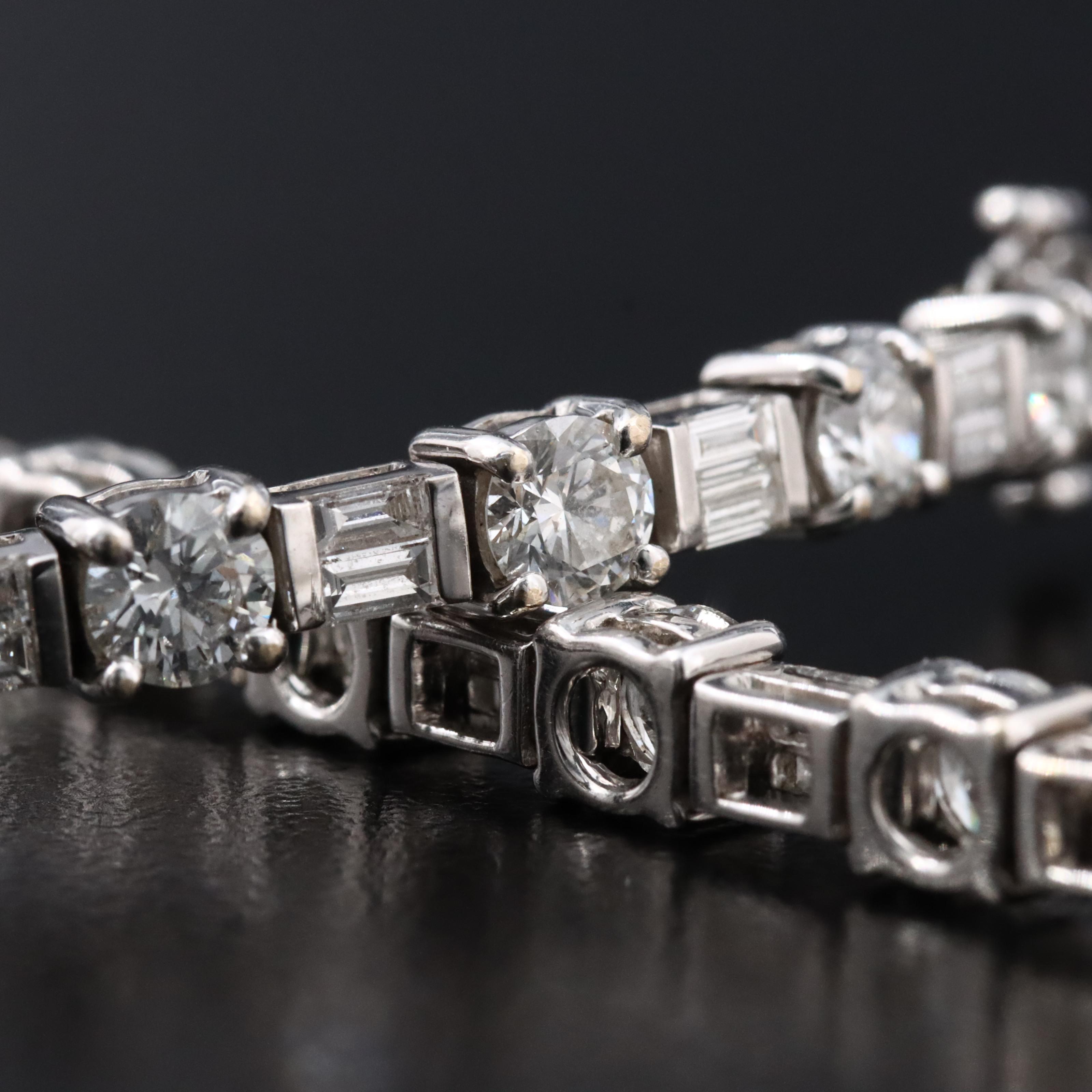 18K 6.48 CTW Diamond Line Bracelet