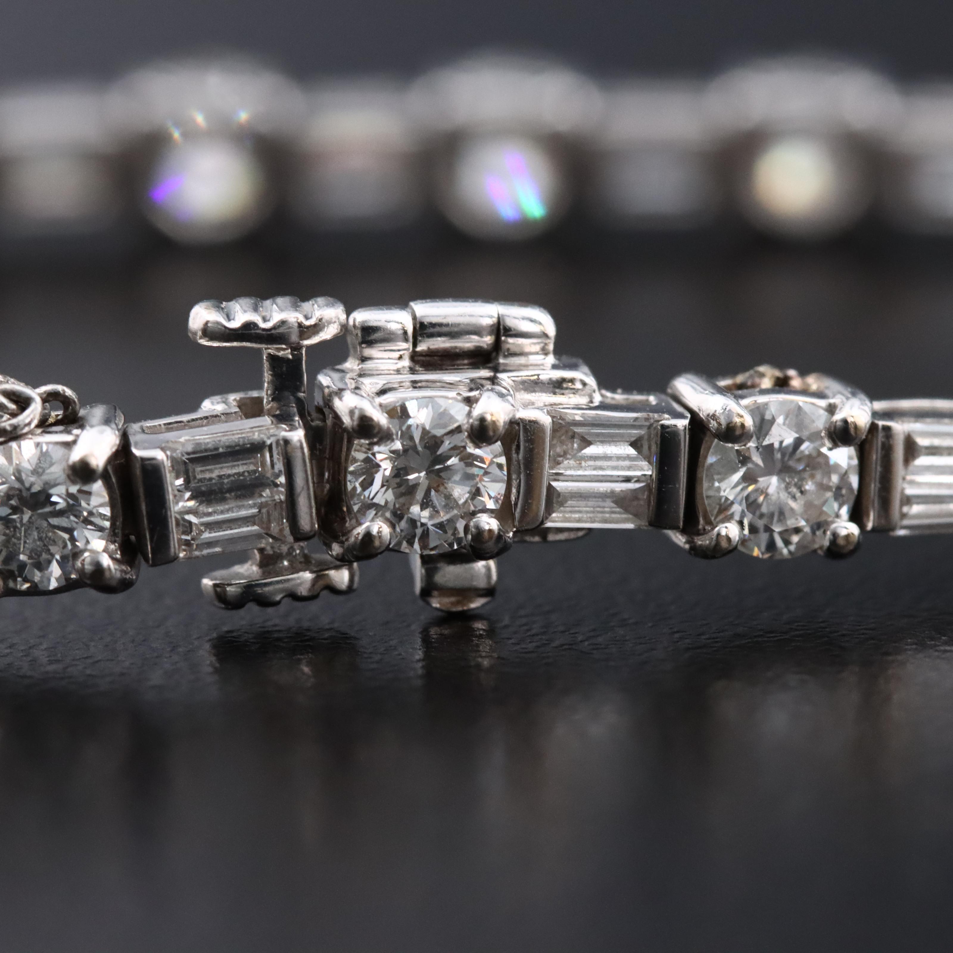 18K 6.48 CTW Diamond Line Bracelet