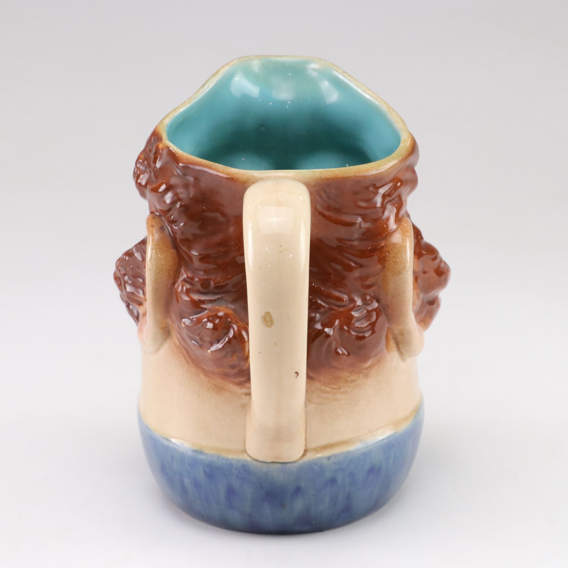 Sarreguemines  "John Bull" German Majolica Character Jug