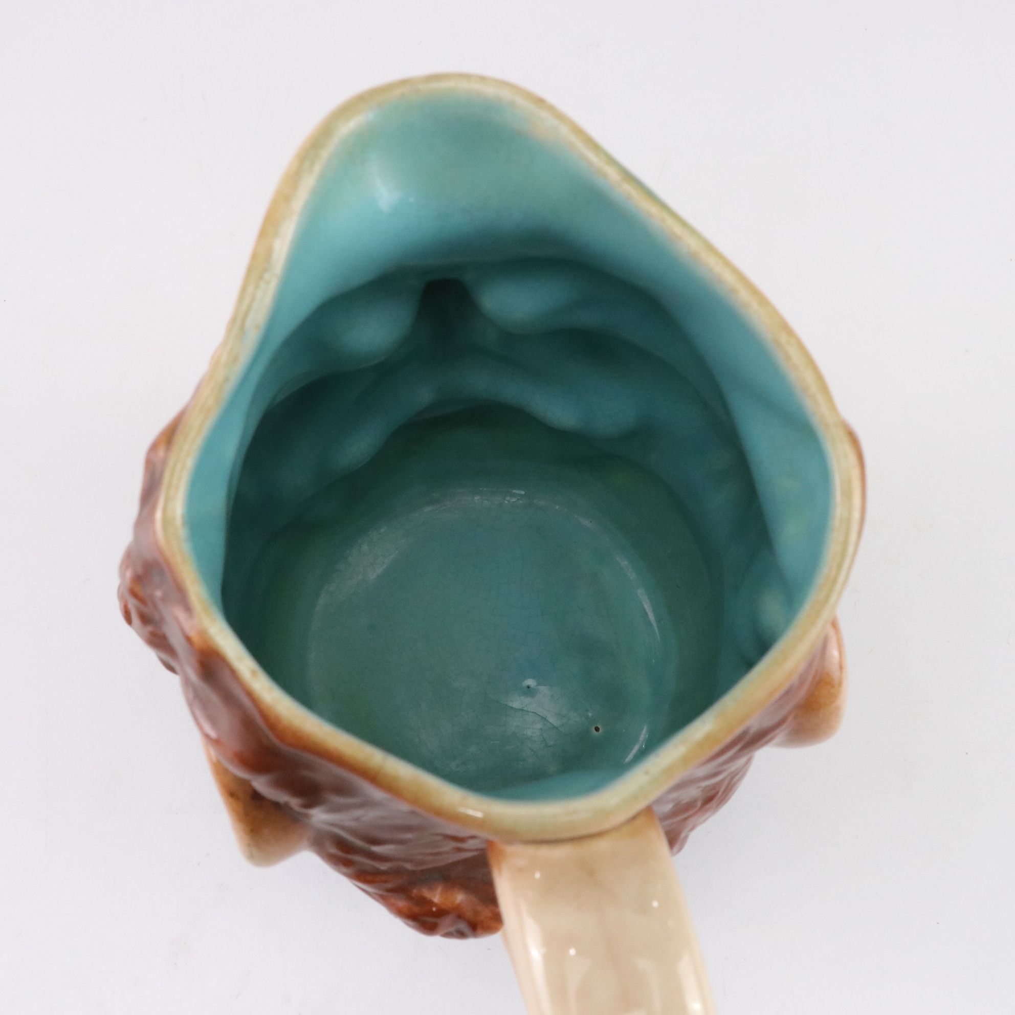 Sarreguemines  "John Bull" German Majolica Character Jug