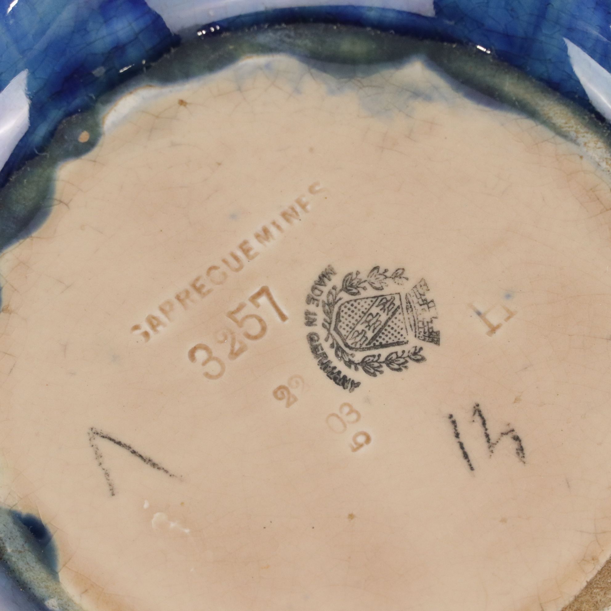 Sarreguemines  "John Bull" German Majolica Character Jug