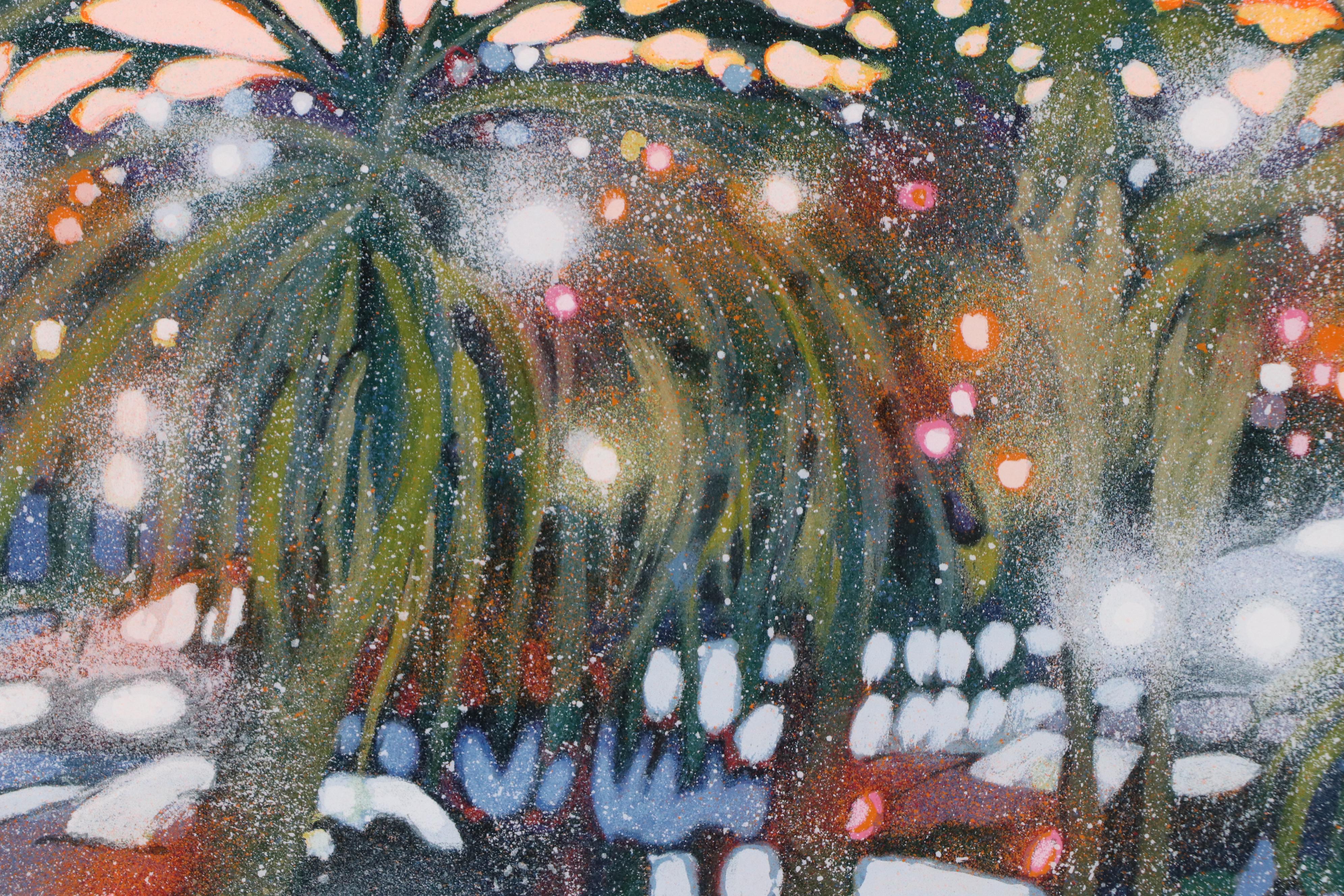 James Talmadge Serigraph, "Santa Monica Sunset," Late 20th Century