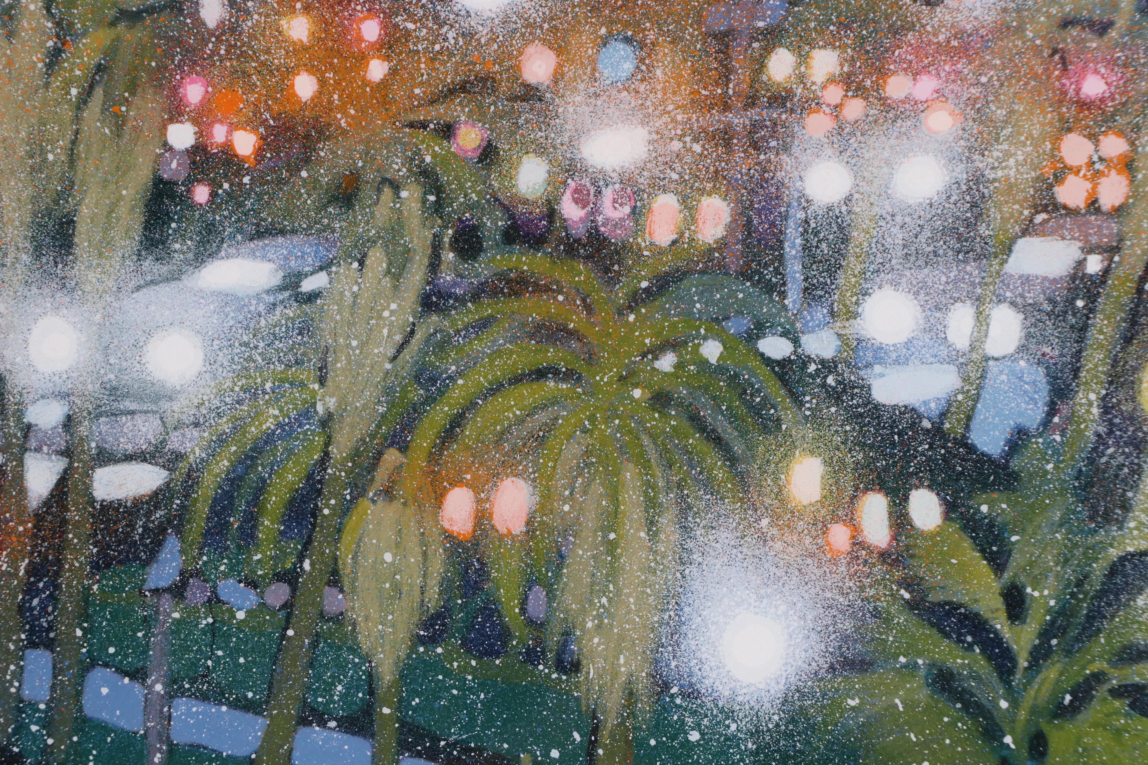 James Talmadge Serigraph, "Santa Monica Sunset," Late 20th Century