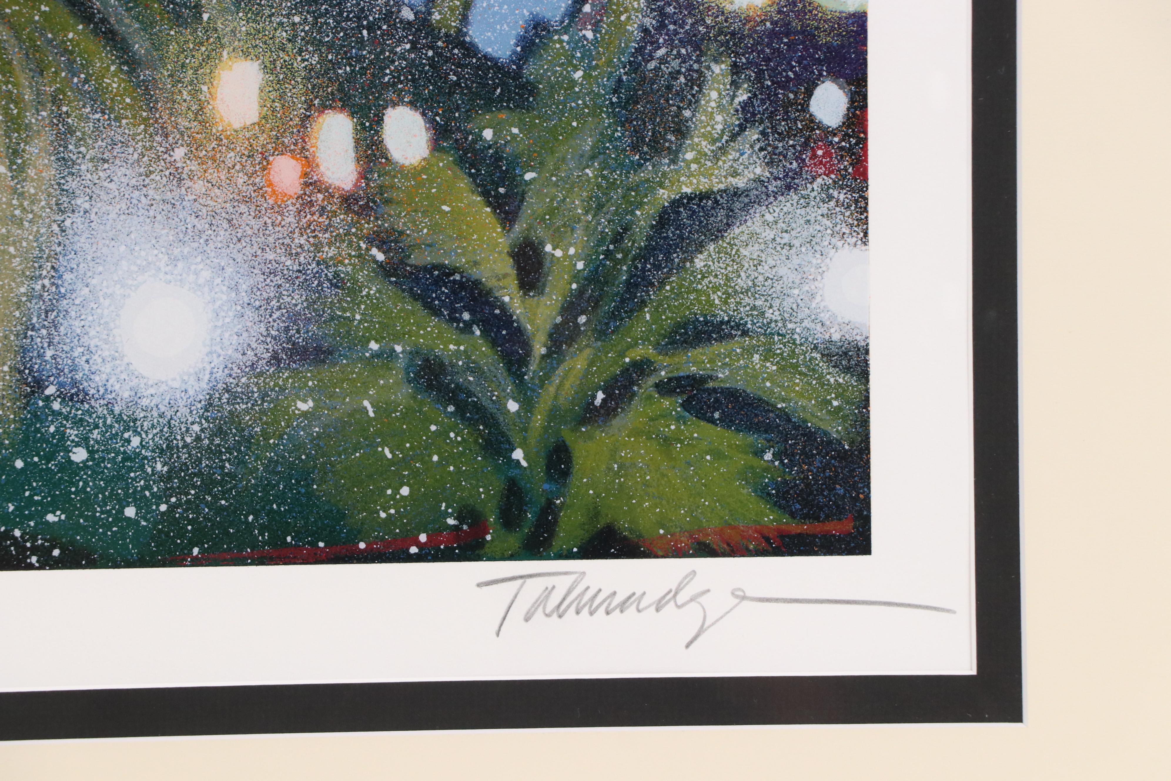 James Talmadge Serigraph, "Santa Monica Sunset," Late 20th Century