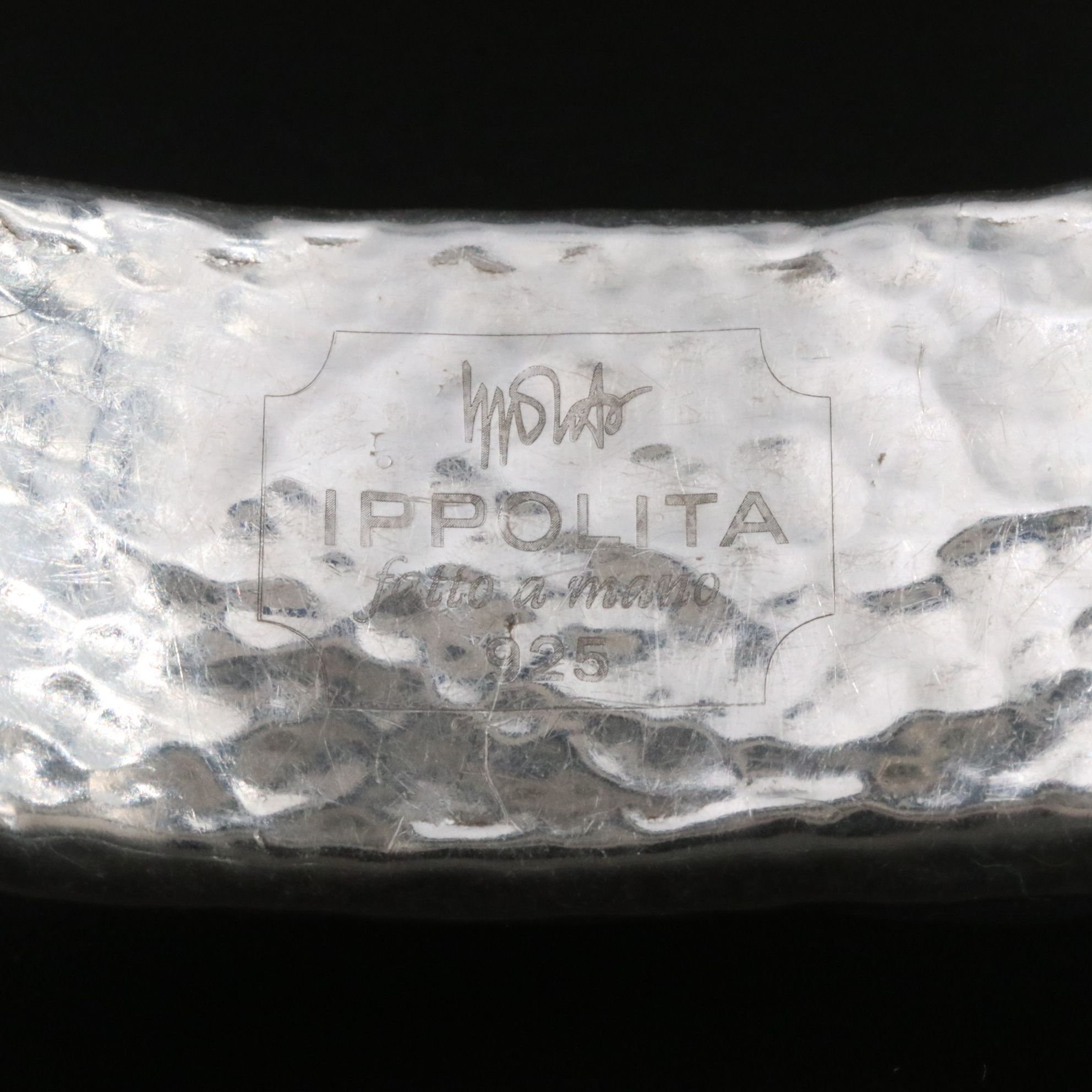 Ippolita Classico Sterling Hammered Bangle