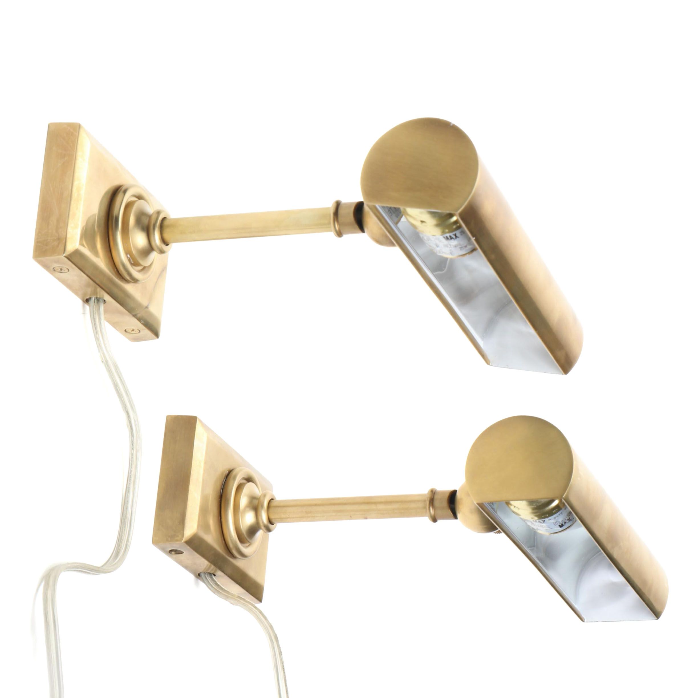 E.F. Chapman Collection for Visual Comfort & Co. Brass Wall Mount Picture Lights